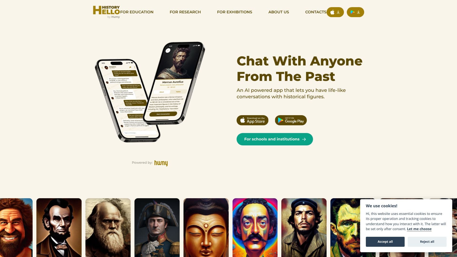 Screenshot von Hello History