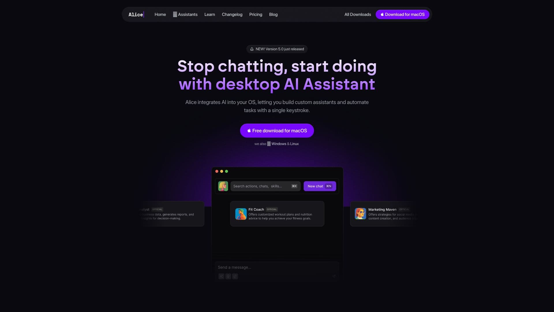 Alice - Personal AI Assistant screenshot