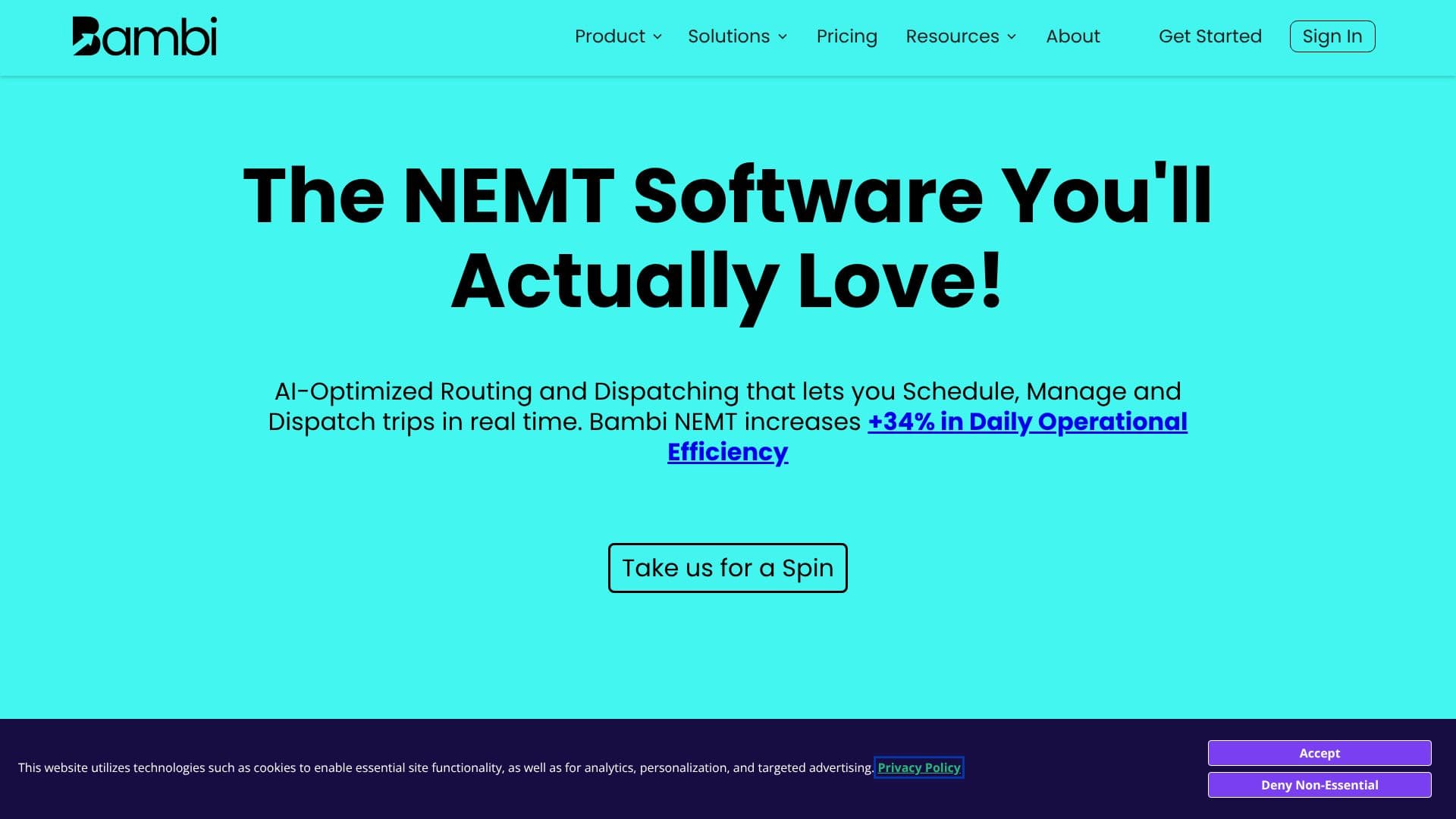 Bambi NEMT Software screenshot