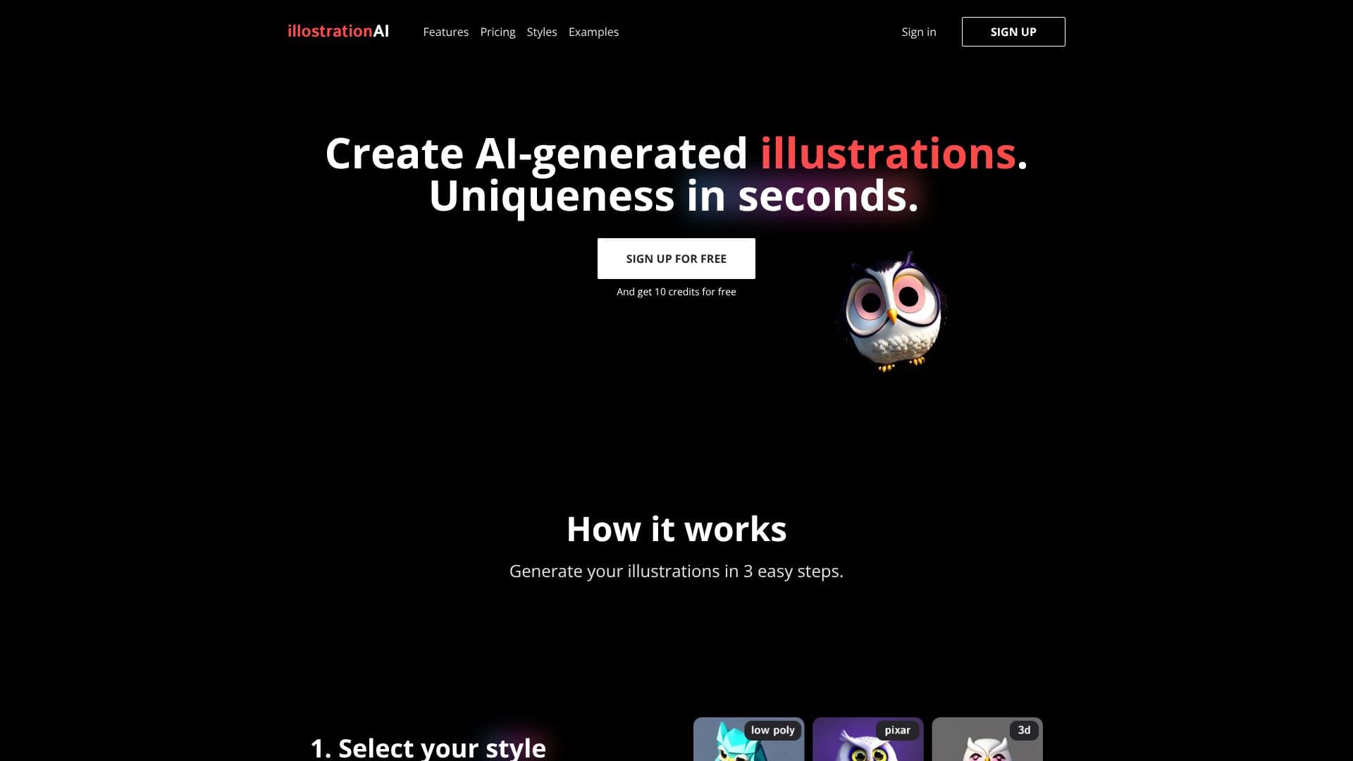 Screenshot von illostrationAI