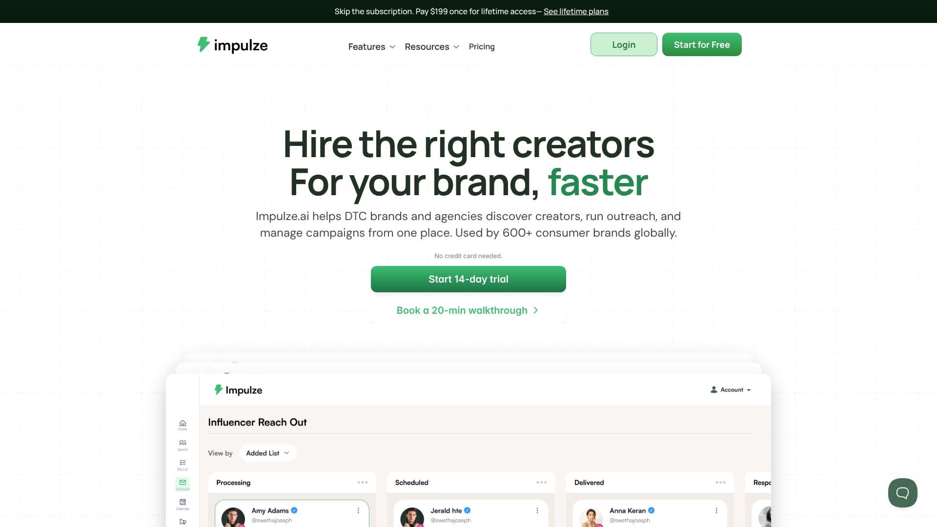 Impulze.ai screenshot