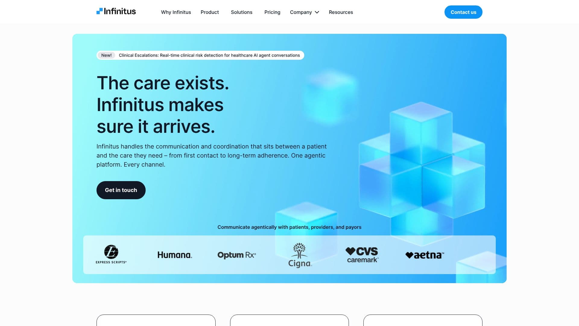لقطة شاشة لـ Infinitus AI Agents