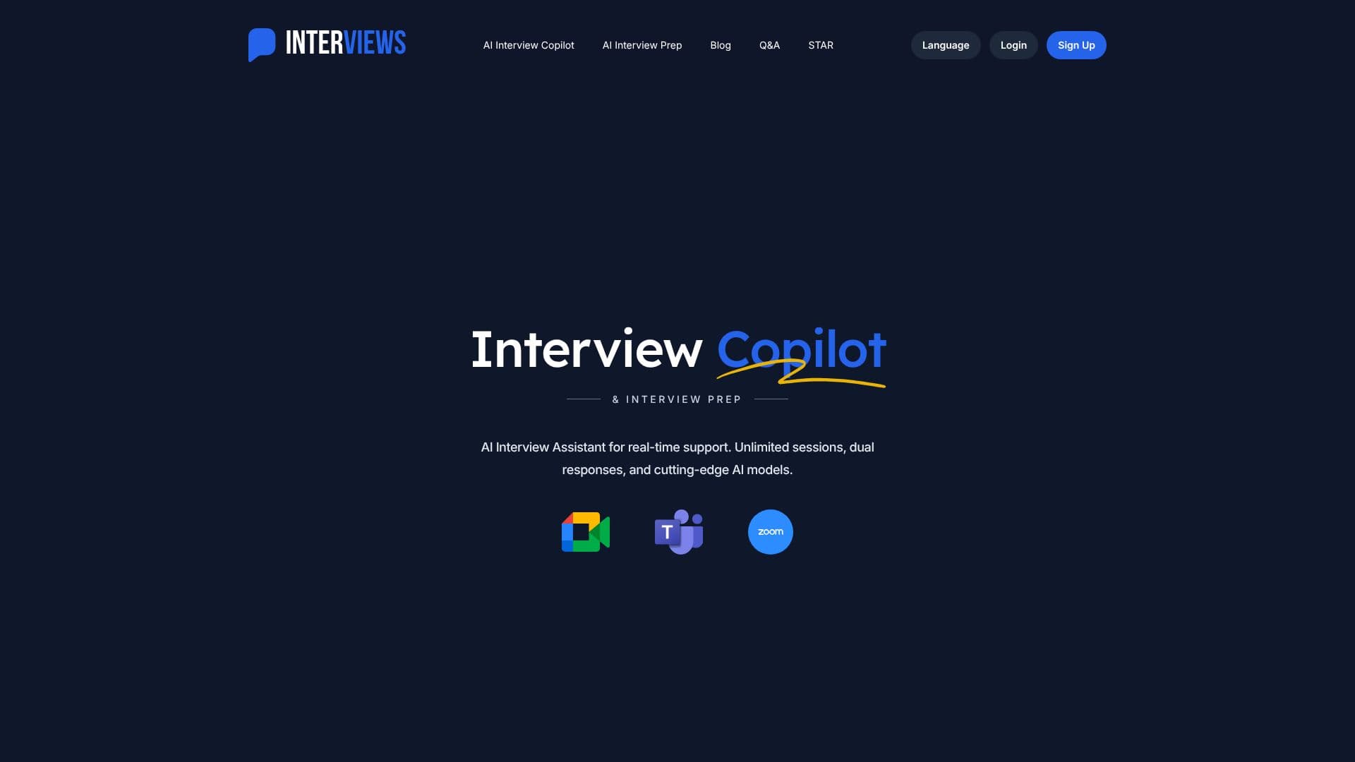 Captura de pantalla de Interviews Chat
