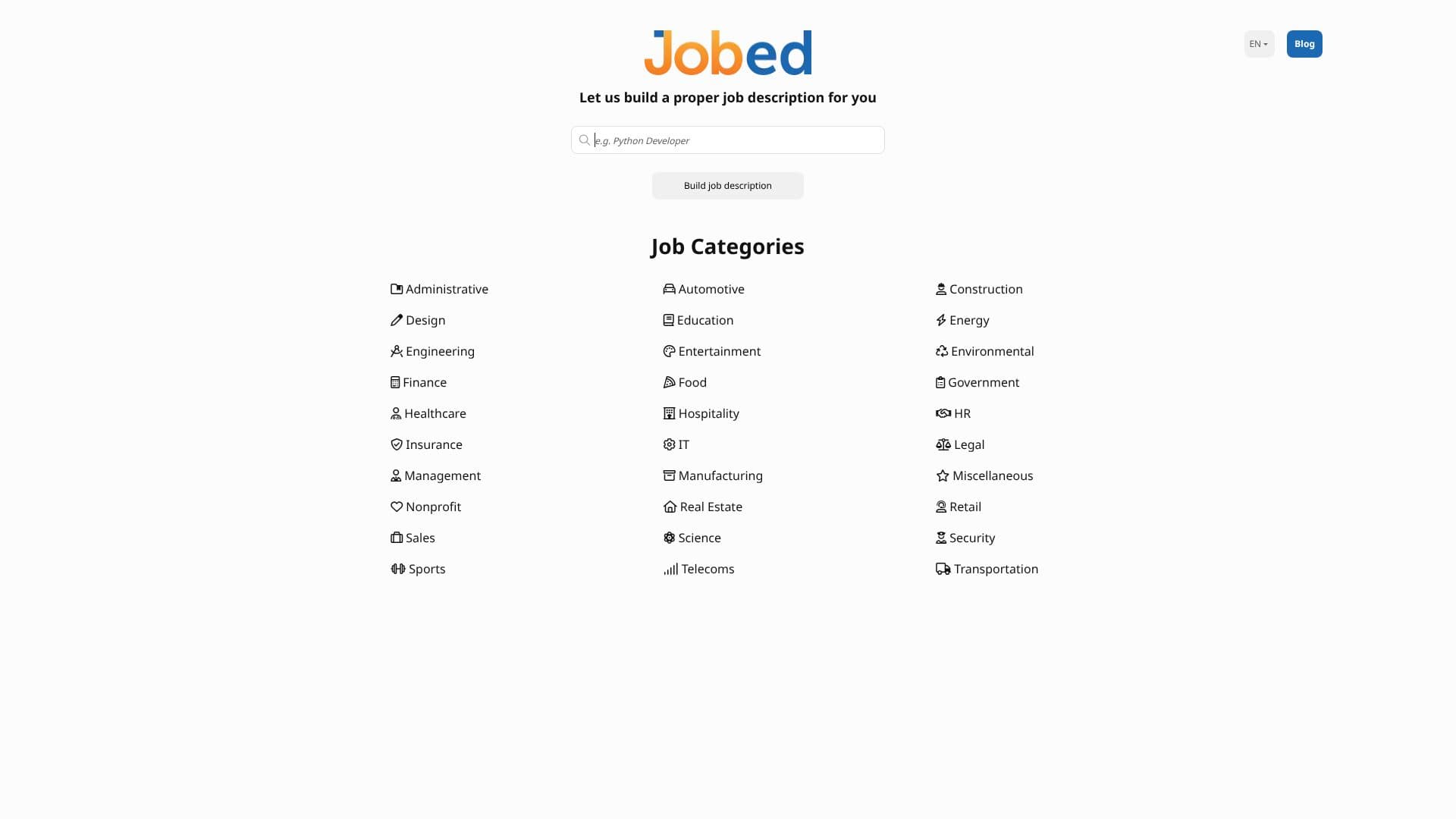 لقطة شاشة لـ Jobed
