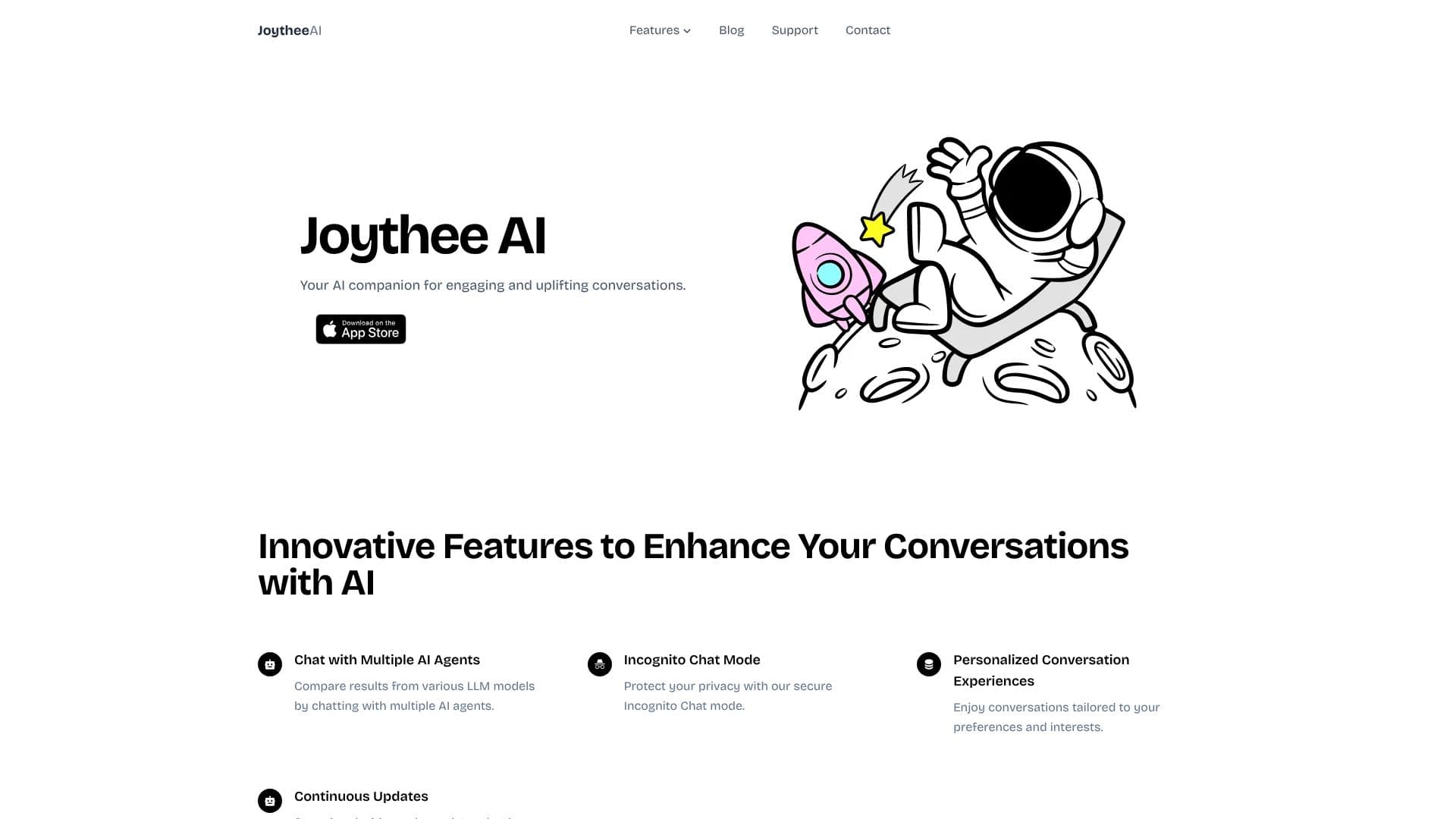 Captura de pantalla de Joythee AI