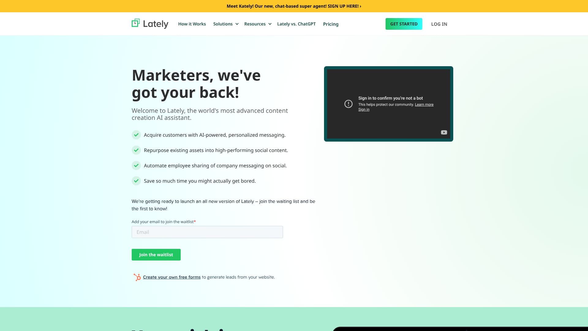 Lately: Content Creation AI screenshot
