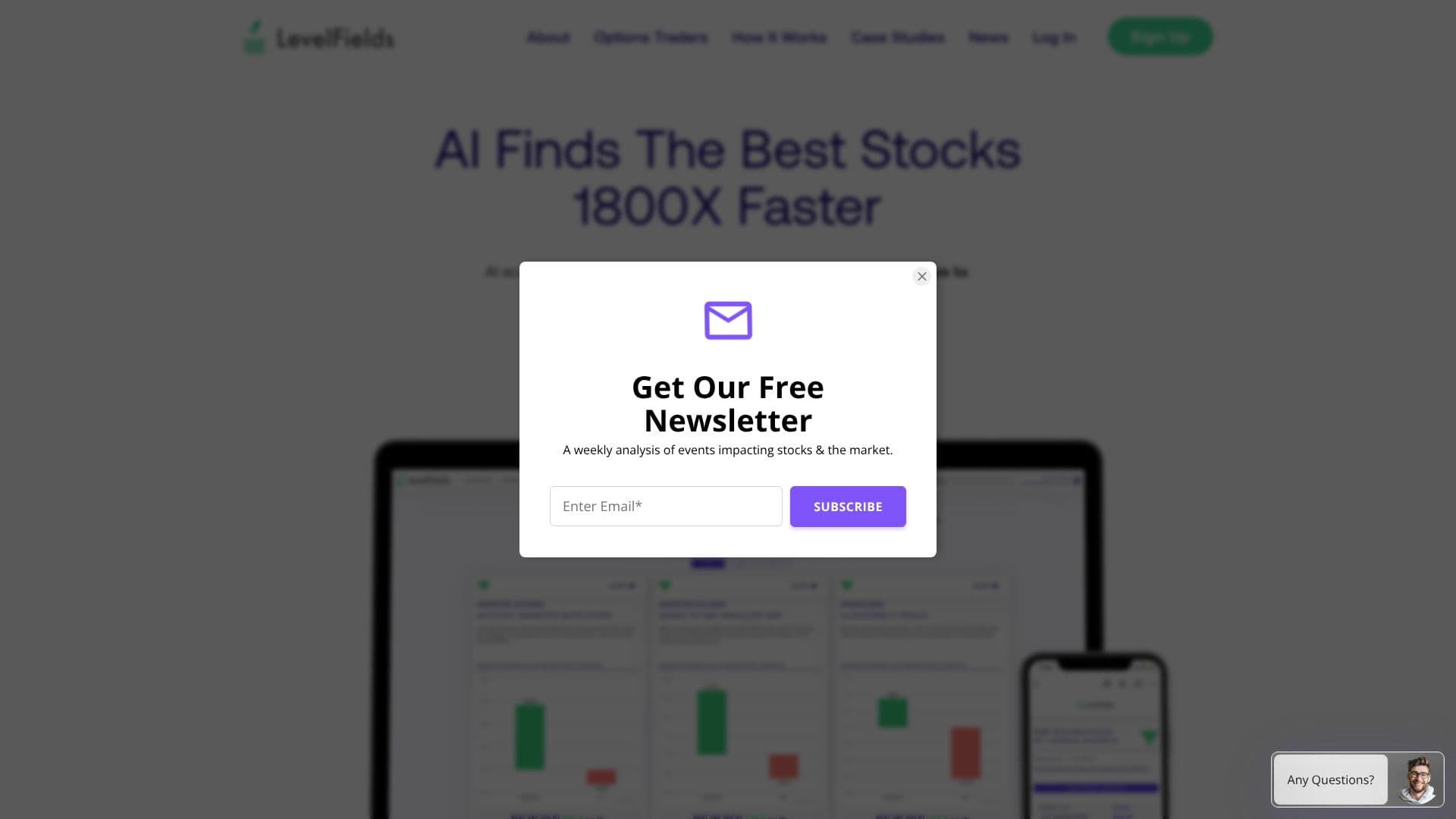 Captura de pantalla de LevelFields AI Stock Trading