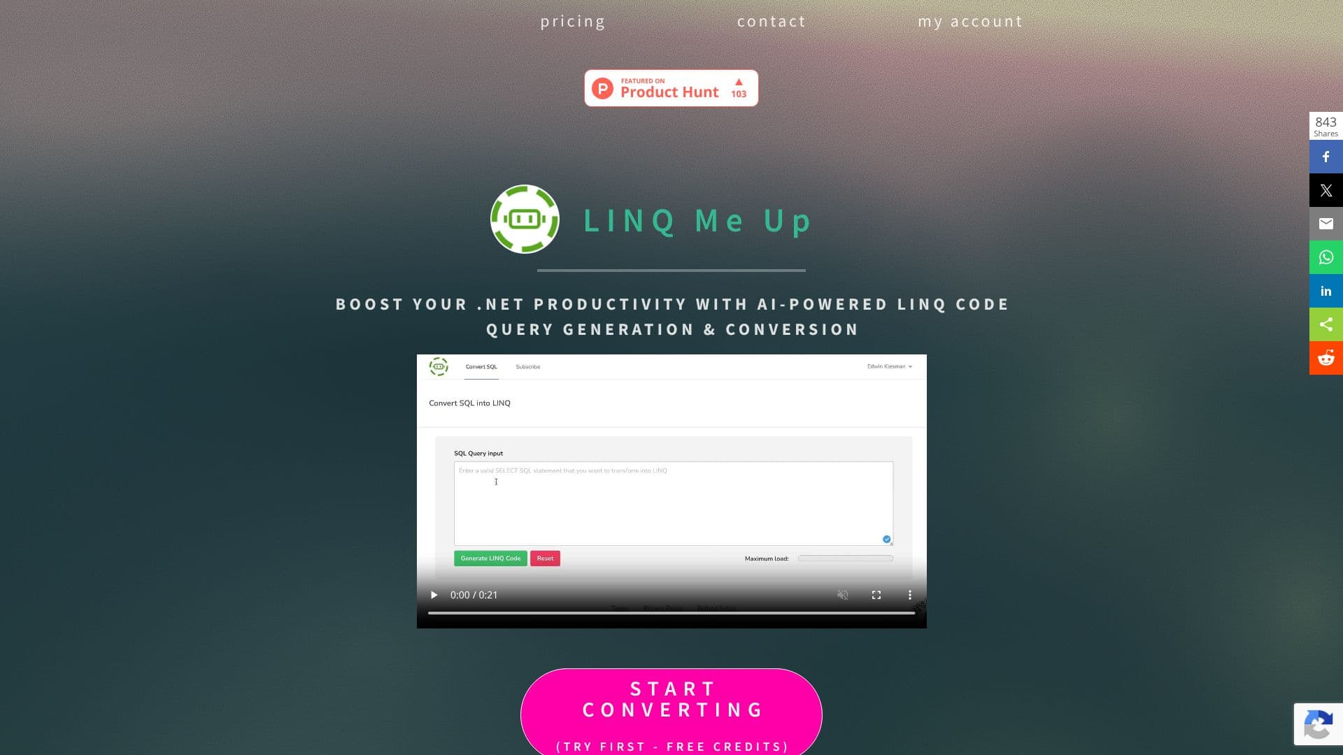 Скриншот LINQ Me Up