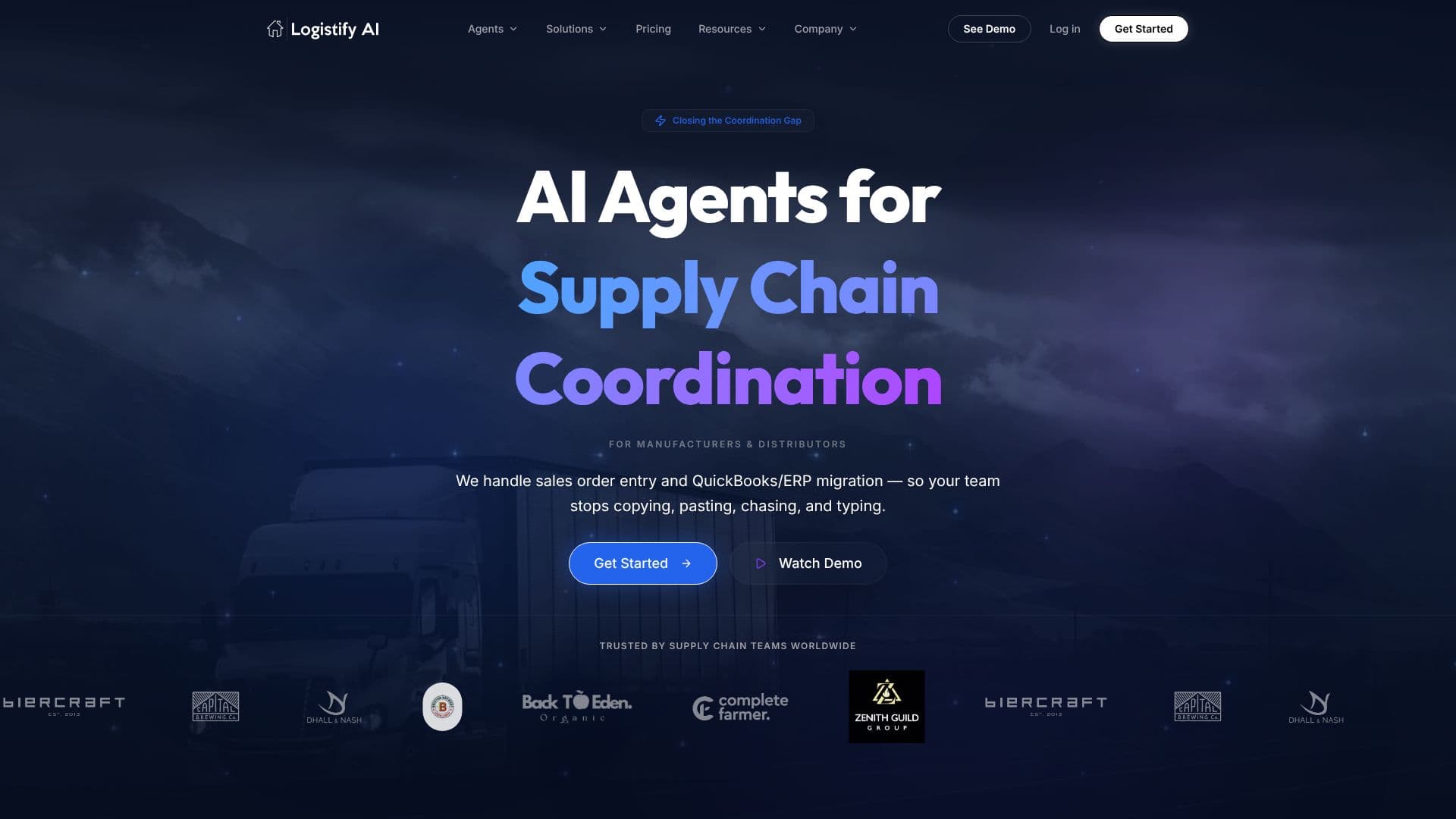 لقطة شاشة لـ Logistify AI
