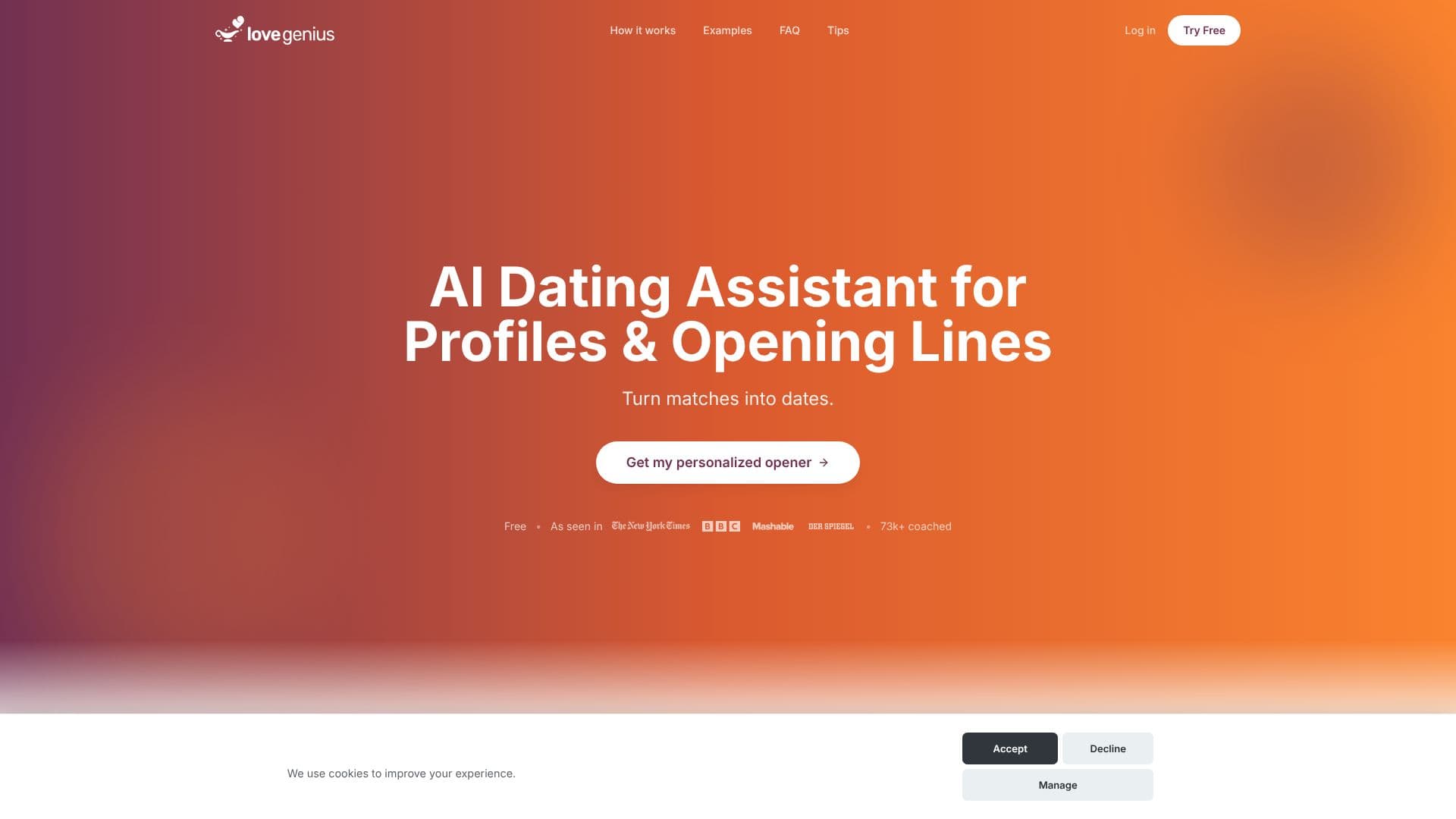 لقطة شاشة لـ LoveGenius AI Dating Assistant