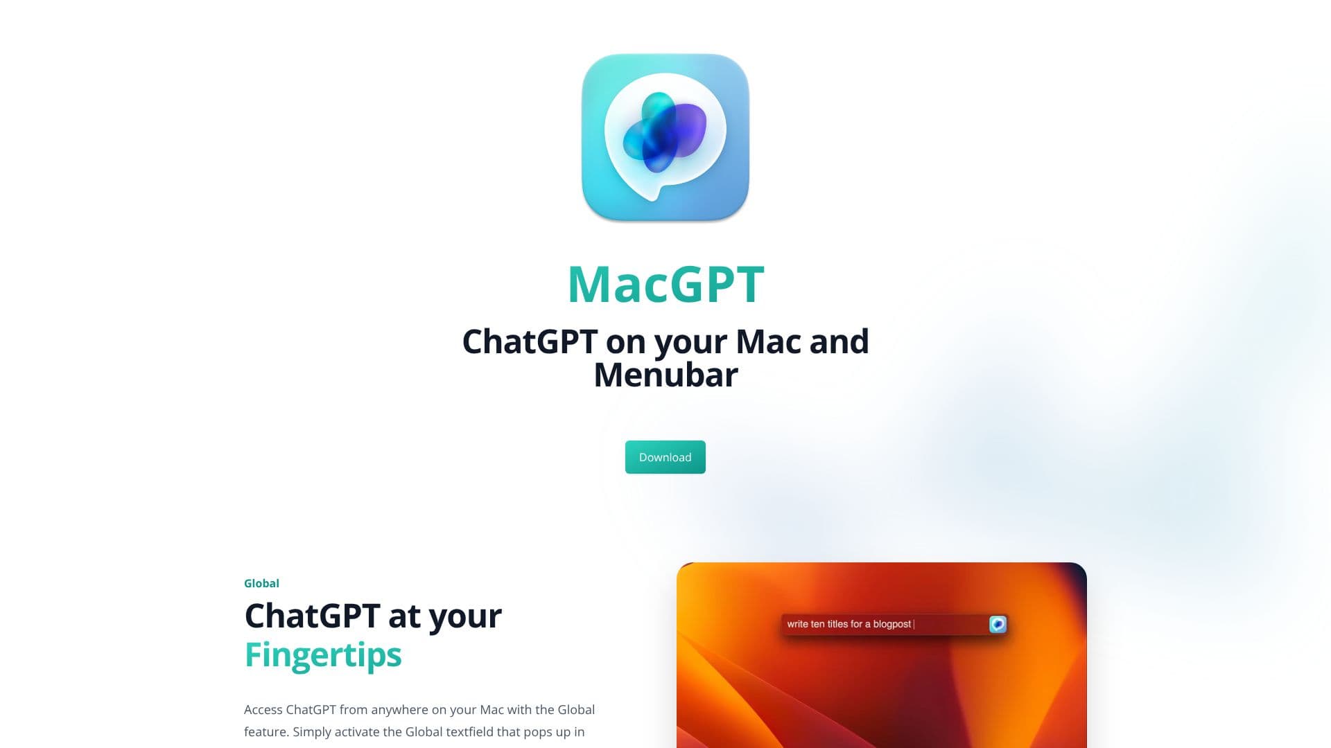 Tangkapan layar MacGPT