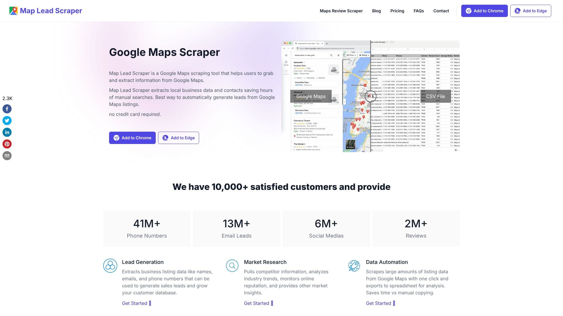 Скриншот Map Lead Scraper