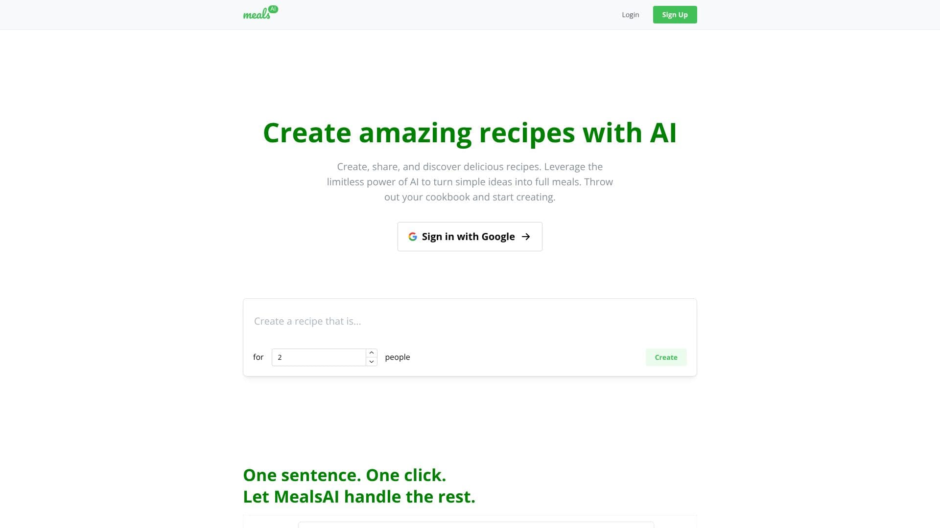 لقطة شاشة لـ MealsAI