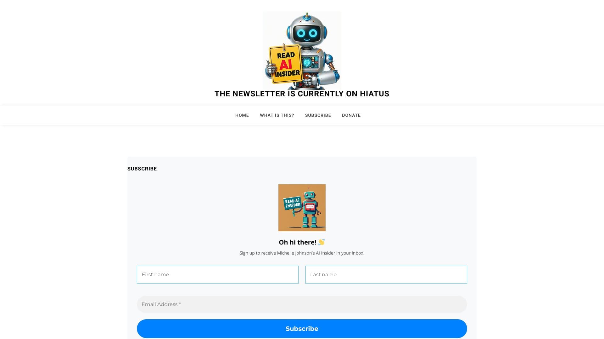 Capture d’écran de Michelle Johnson's AI Insider