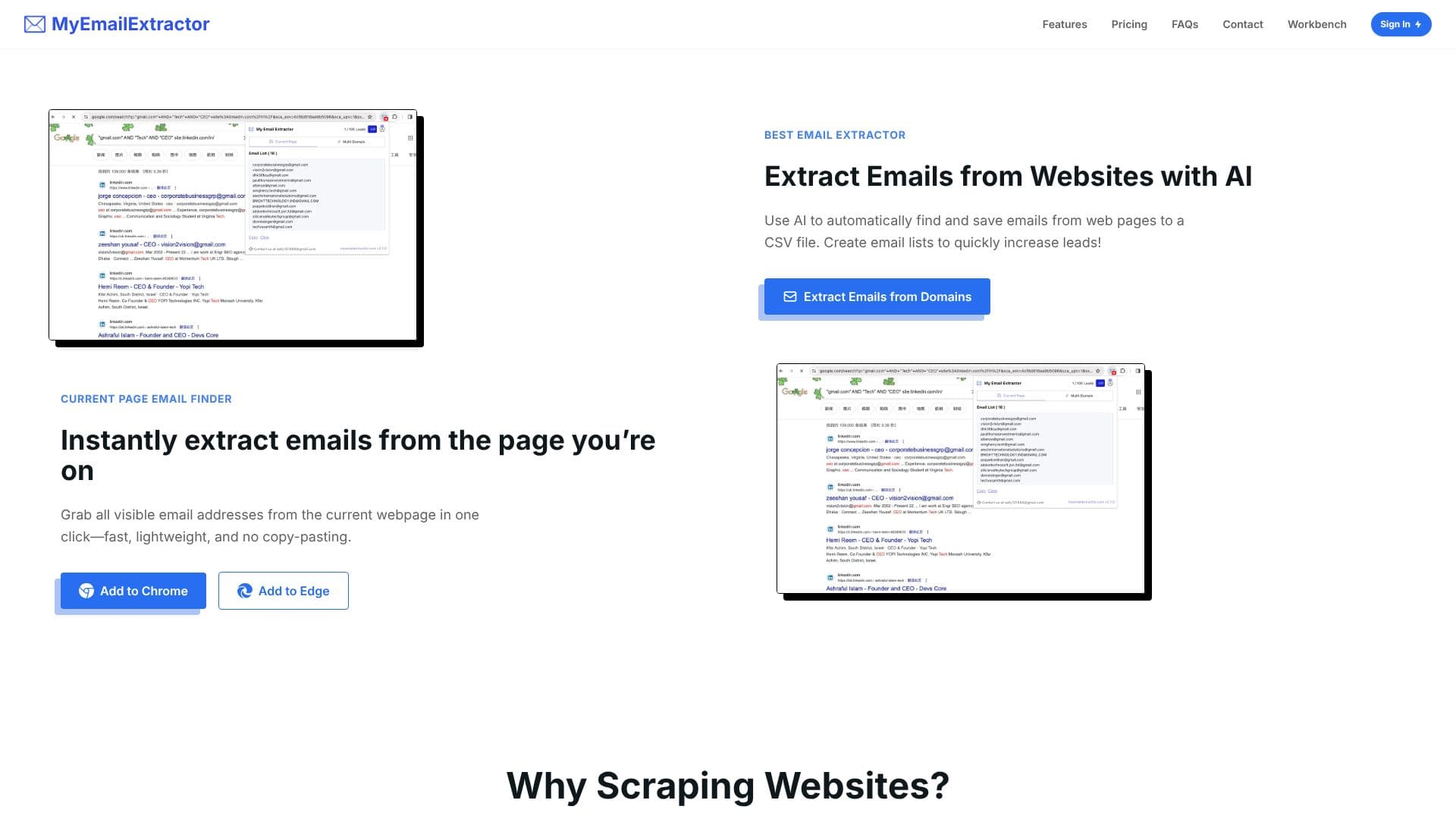 My Email Extractor screenshot