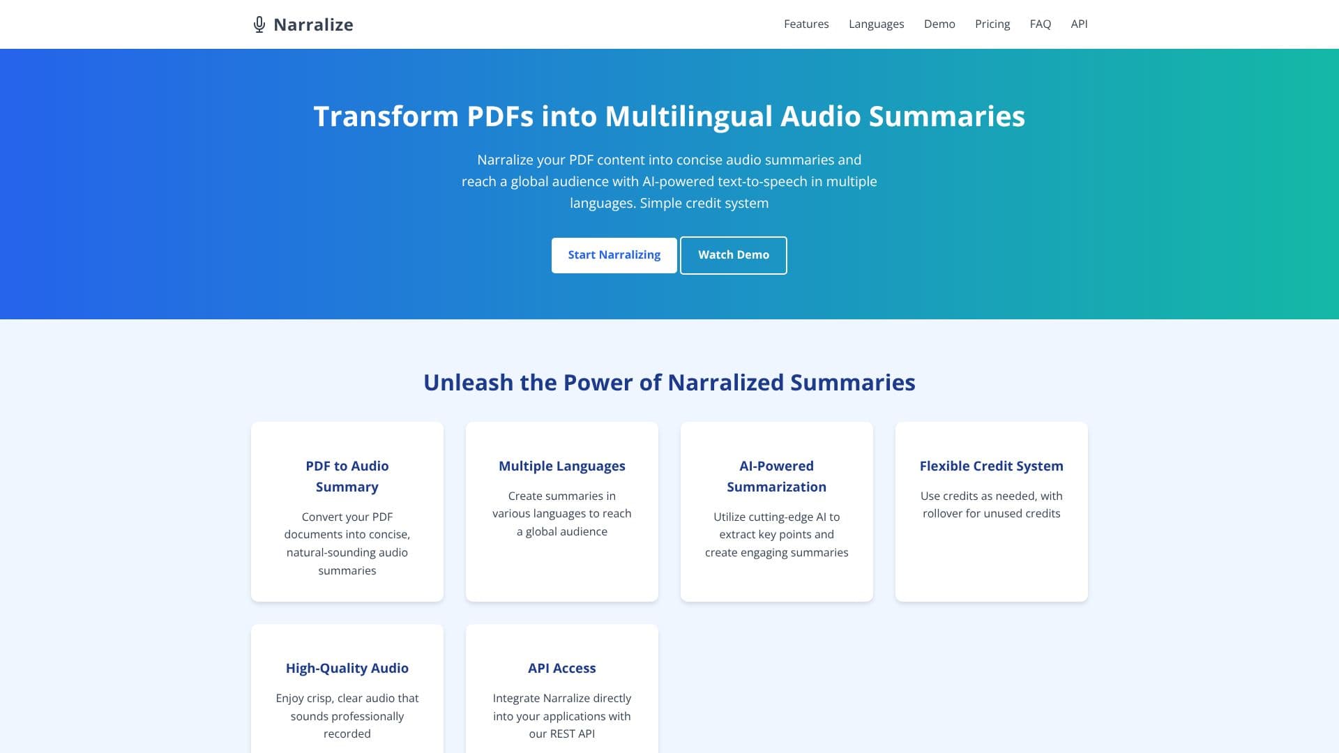 Narralize - PDF 音声要約 のスクリーンショット