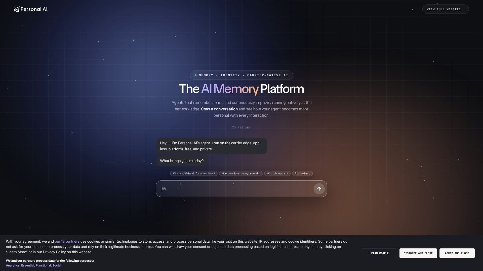 Captura de pantalla de IA Personal