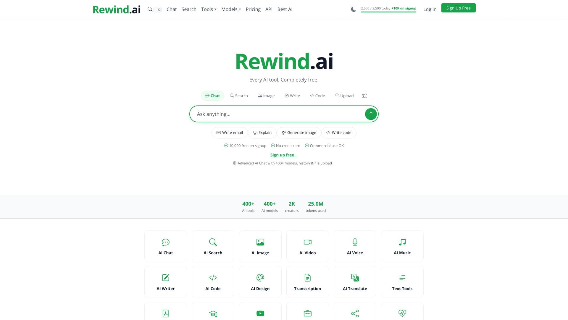 Screenshot von Rewind.ai