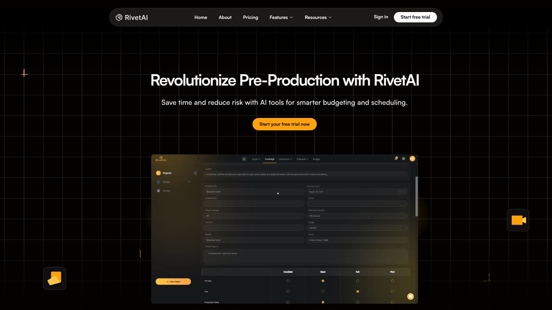 Rivet AI screenshot