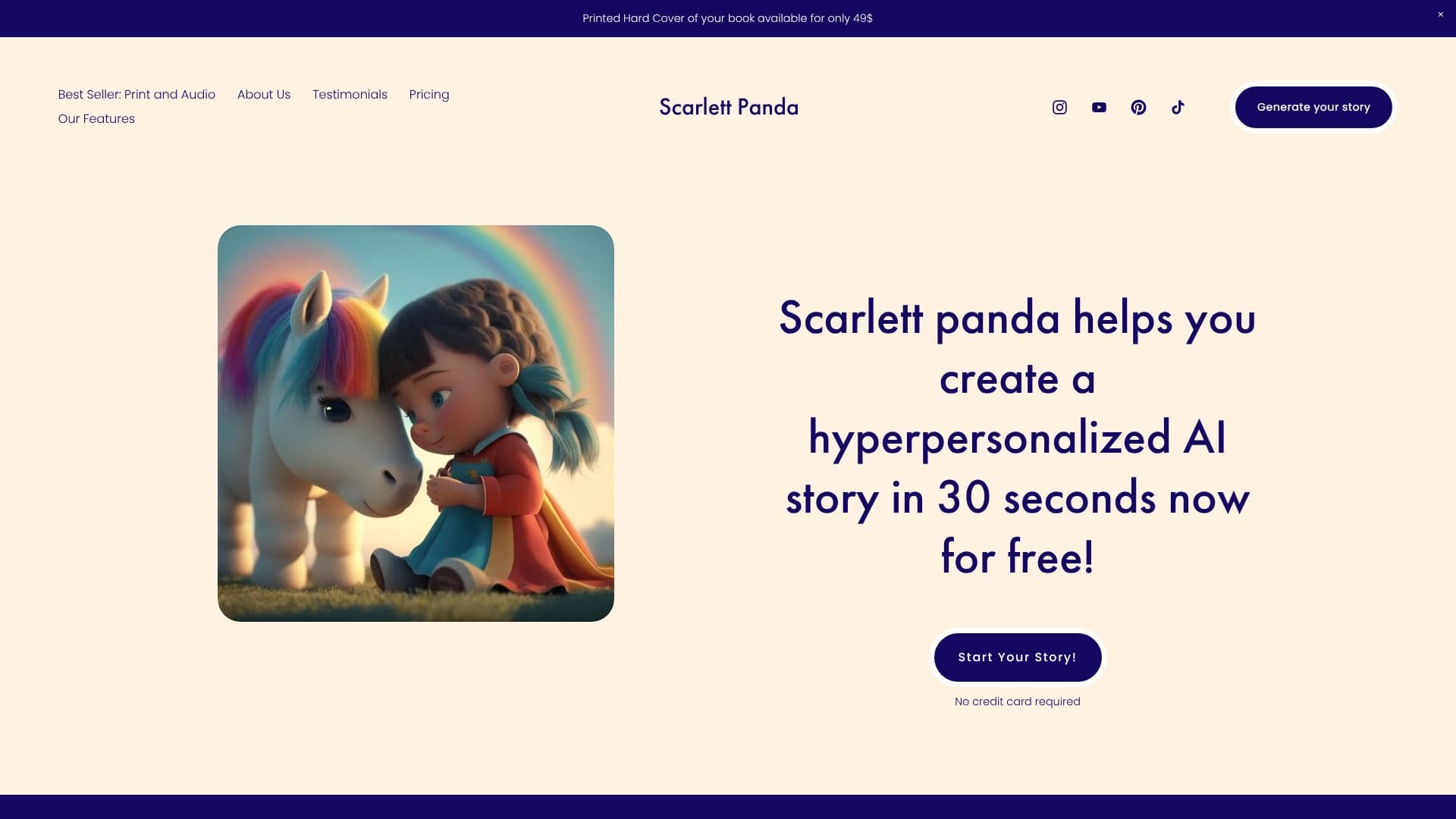 Tangkapan layar Scarlett Panda