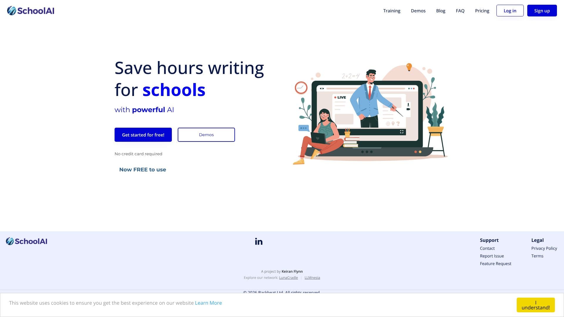 Screenshot von SchoolAI.co
