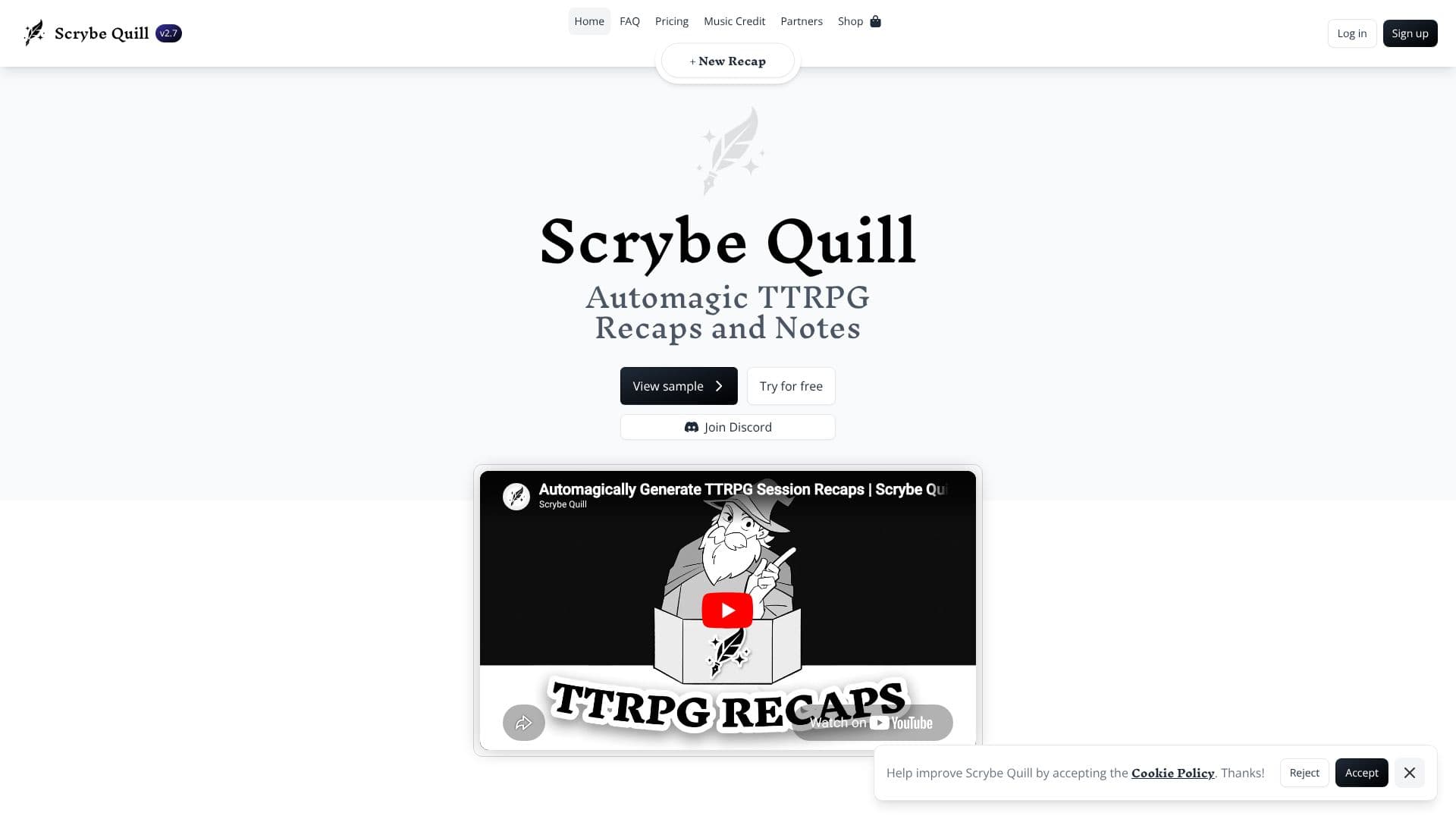 Scrybe Quill screenshot