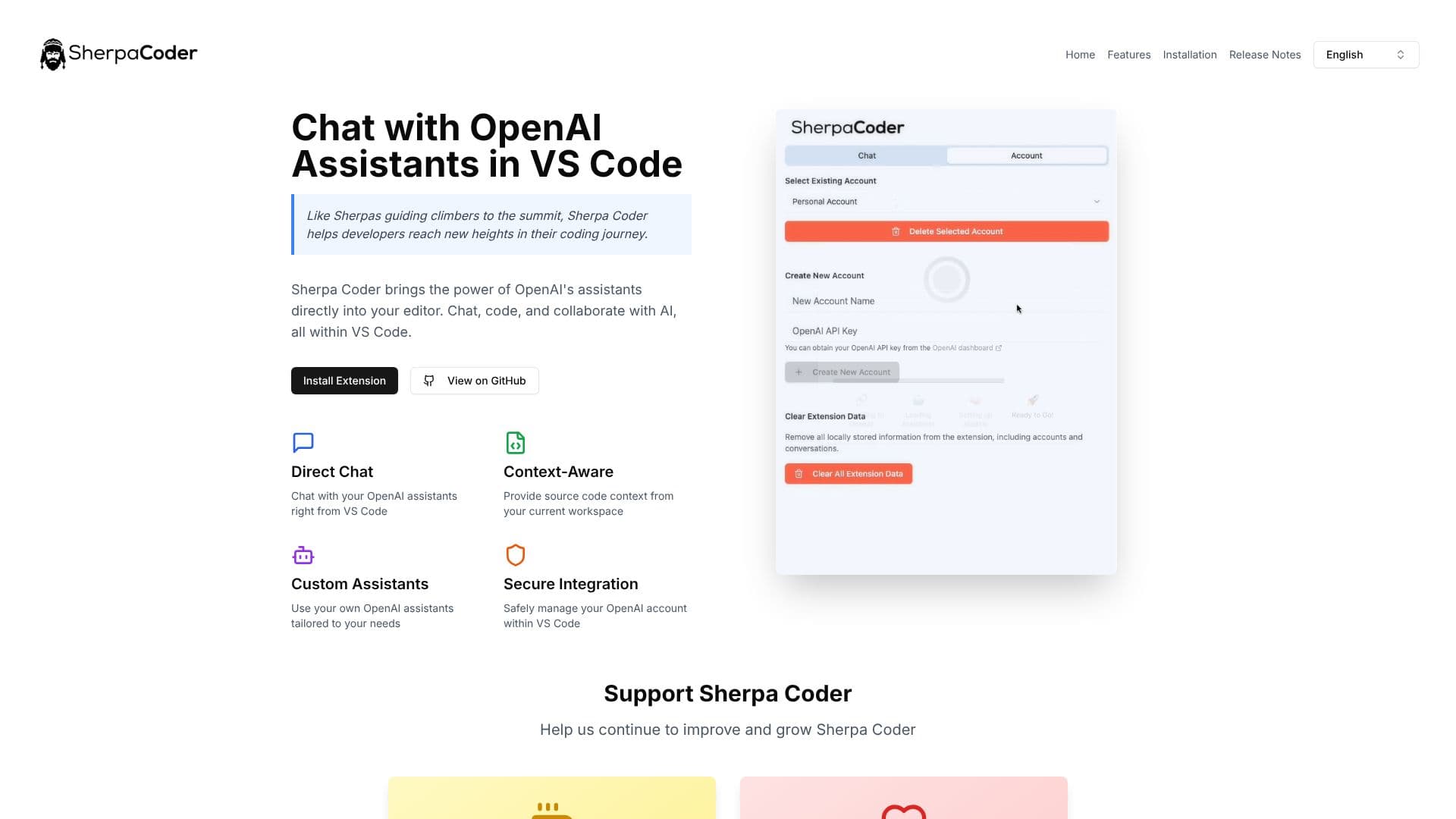 لقطة شاشة لـ Sherpa Coder