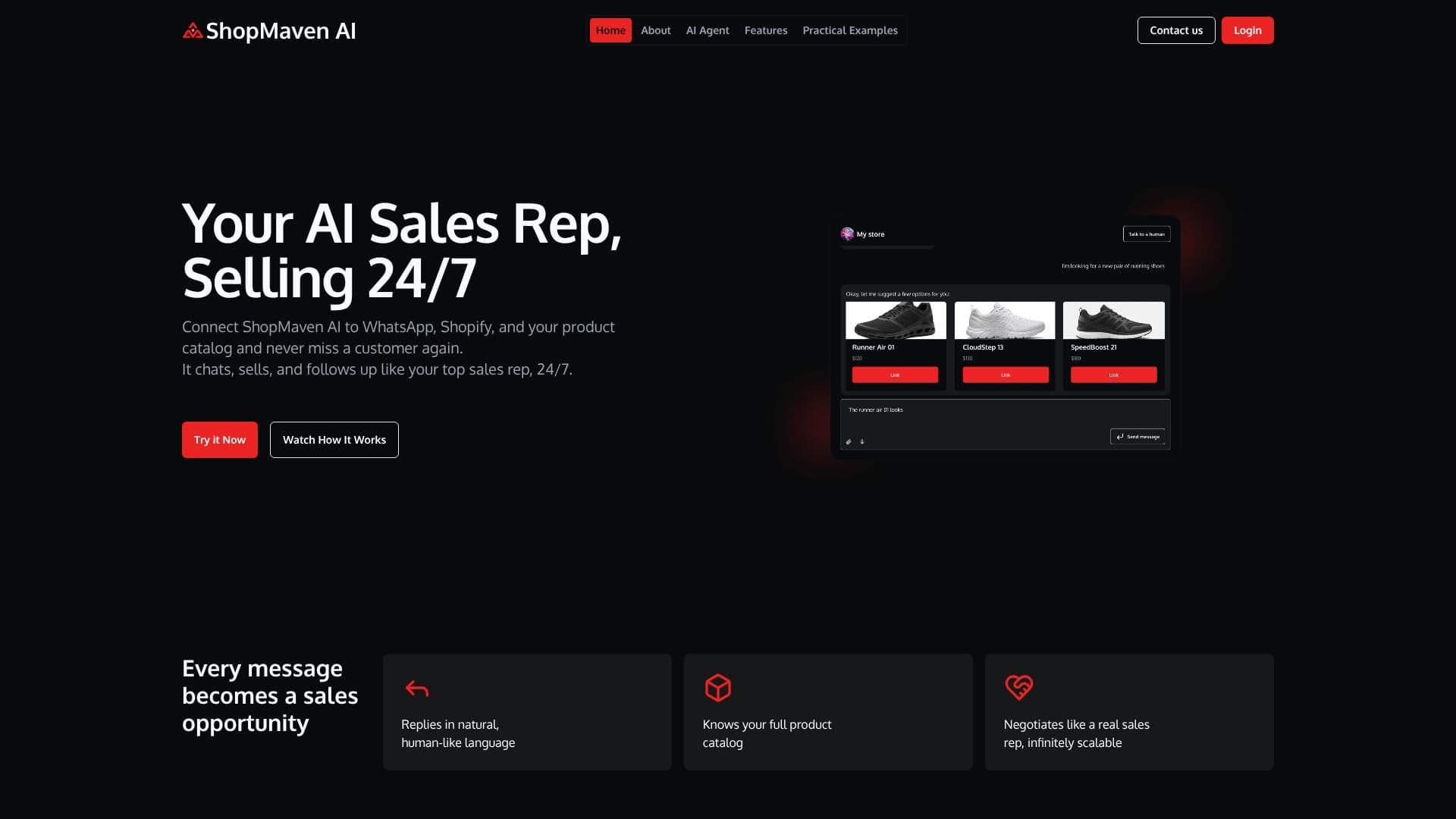 Tangkapan layar ShopMaven AI