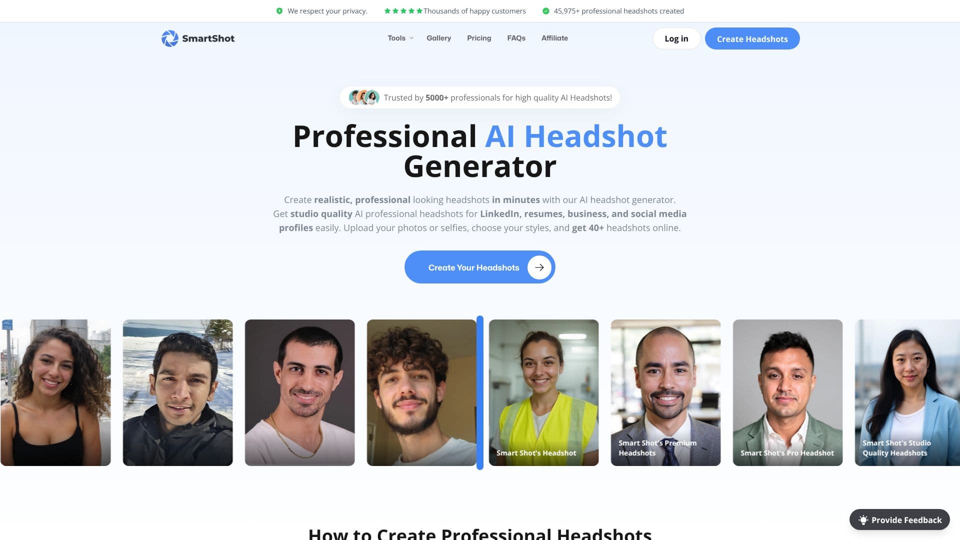 Screenshot von Smart Shot AI Headshot Generator