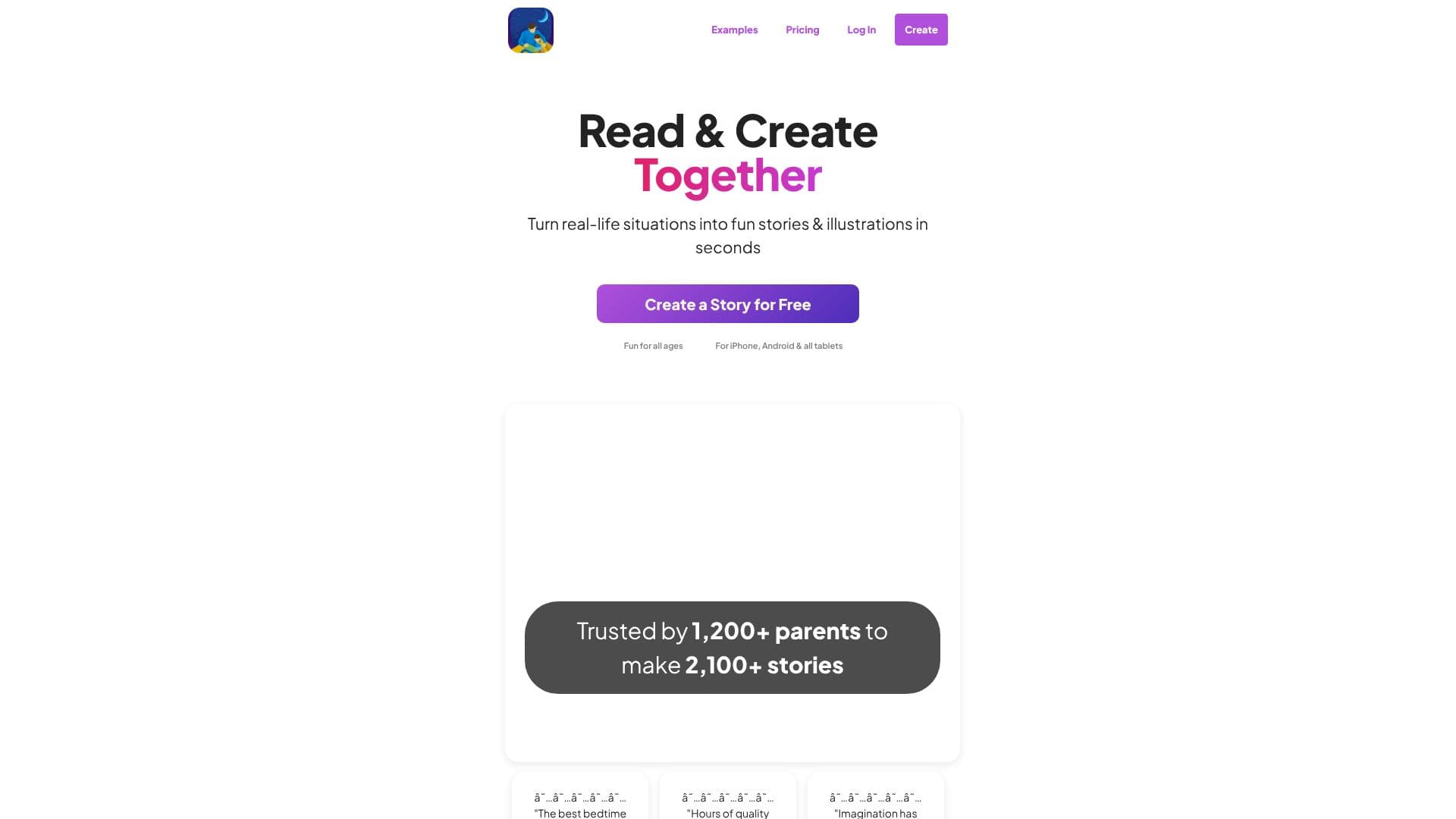 StoriesForKids.ai screenshot