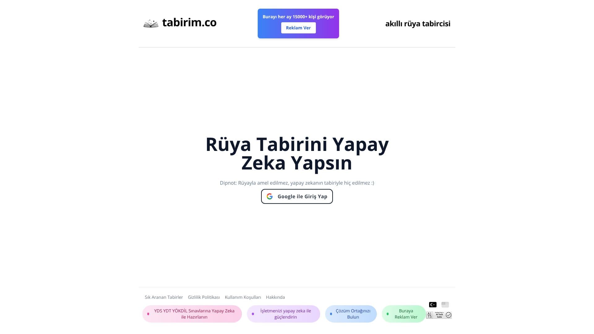 Tabirim 스크린샷