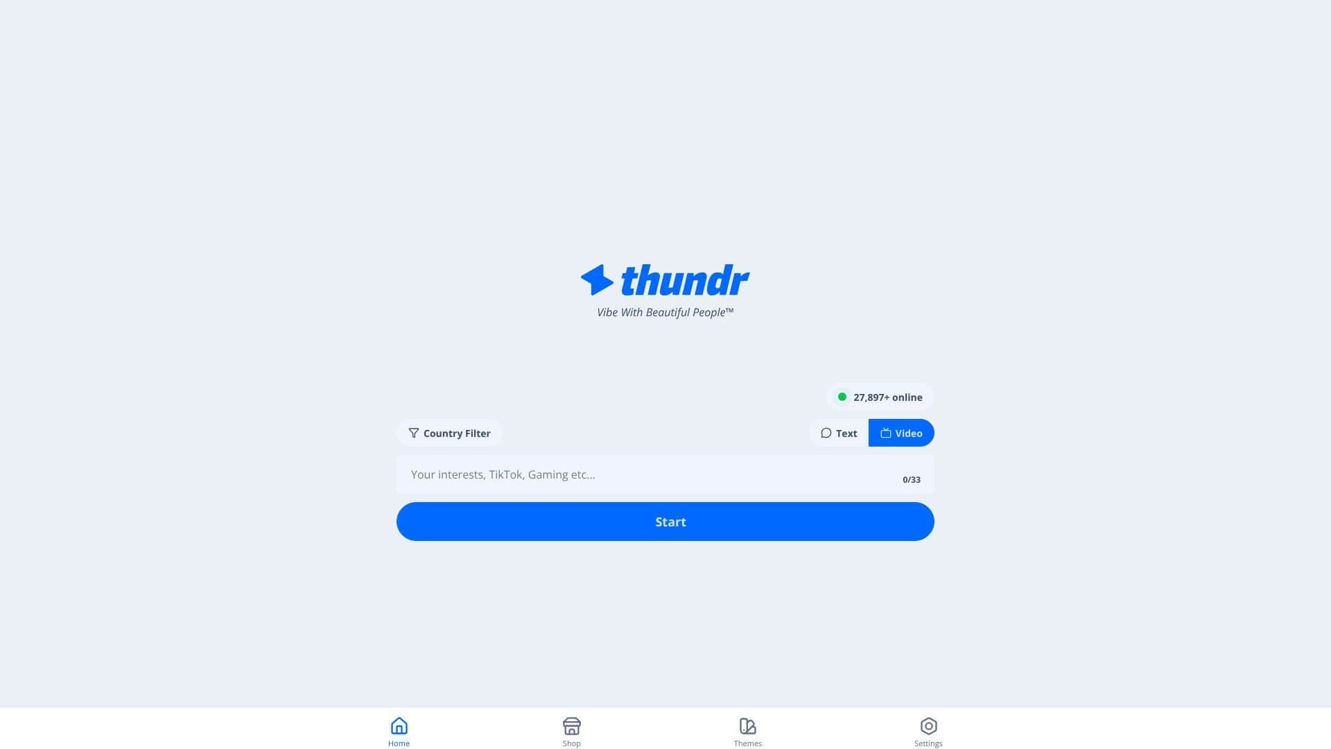 Thundr: ランダムビデオチャット のスクリーンショット
