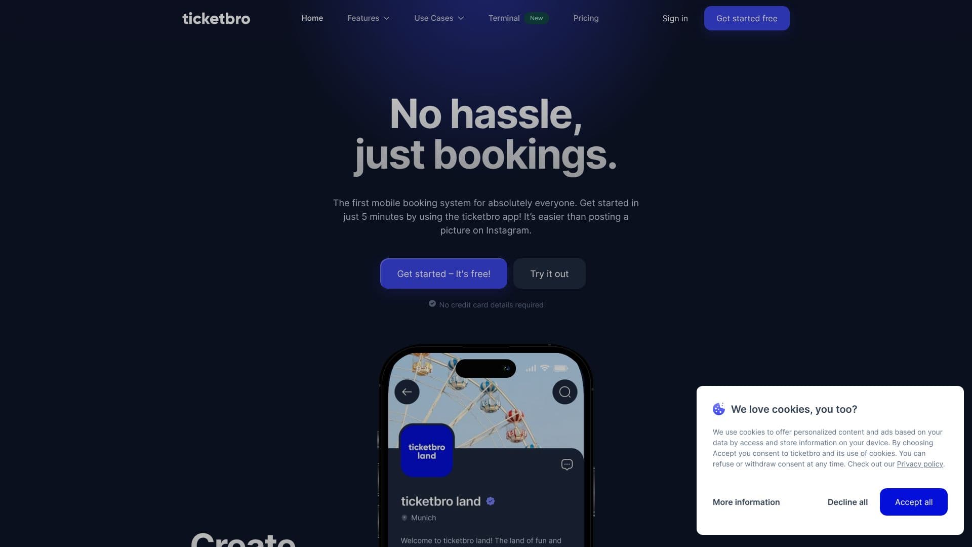 Ticketbro Booking System screenshot
