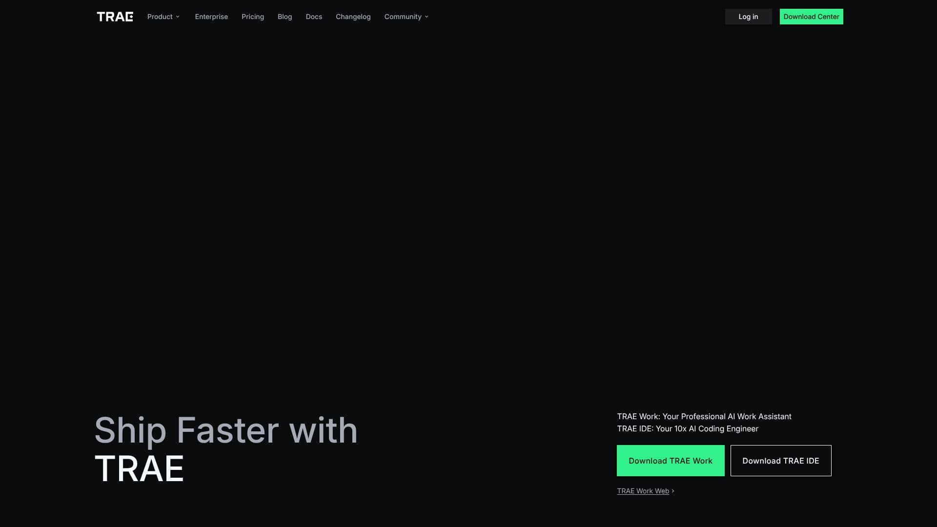 TRAE - Collaborate with Intelligence screenshot