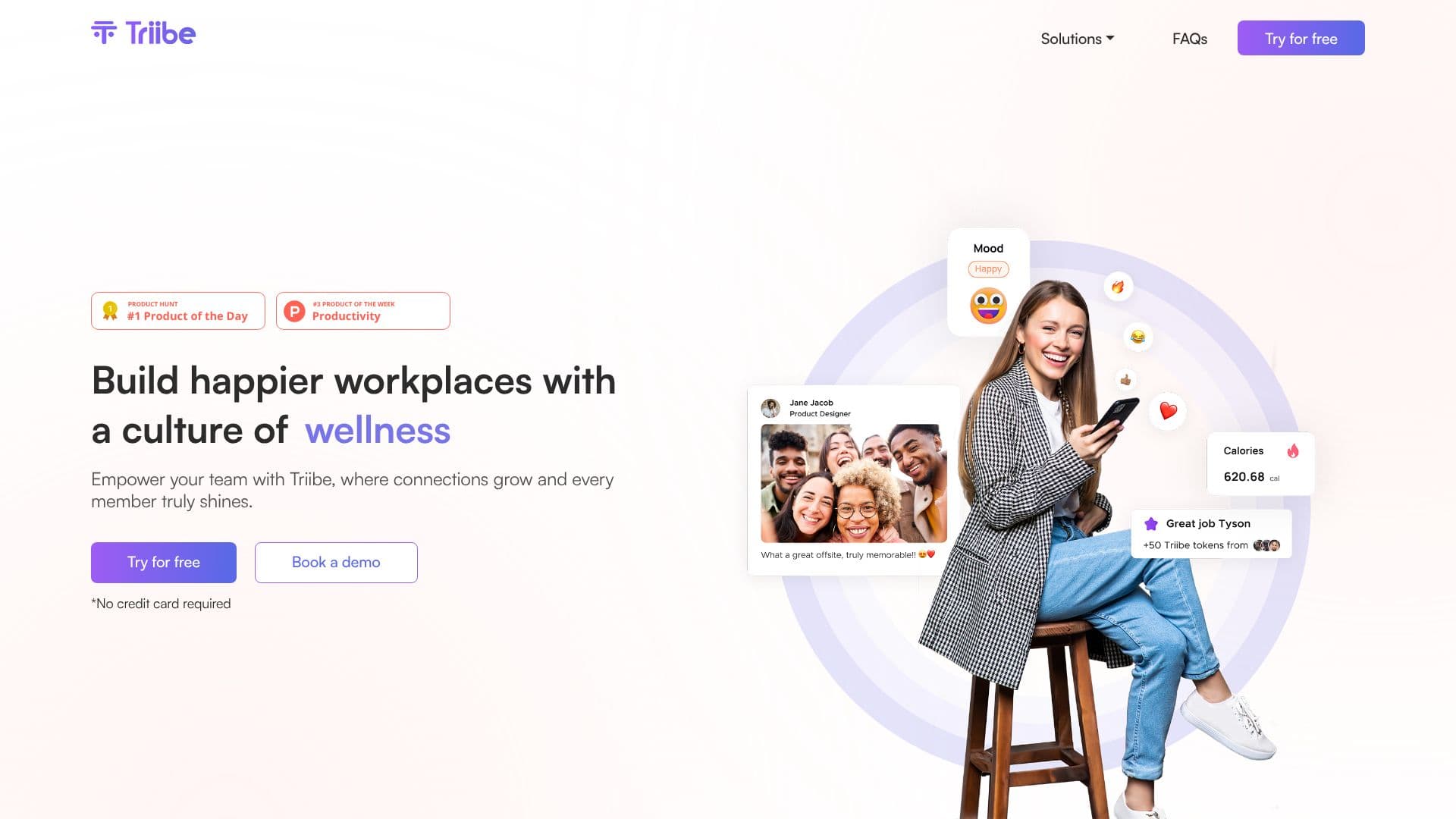 Triibe Employee Engagement App のスクリーンショット