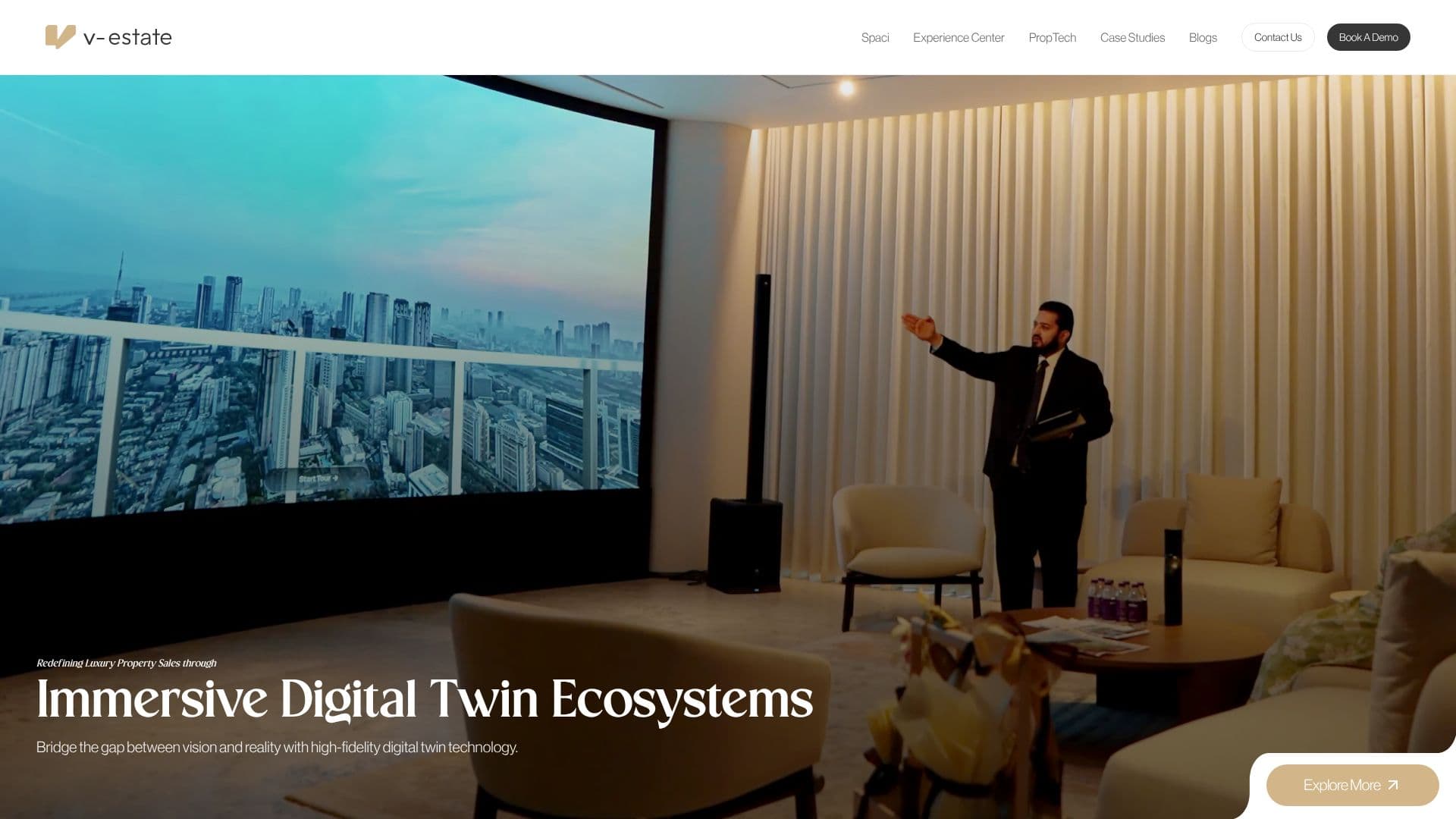 Screenshot von Vestate - Immobilienmarketing