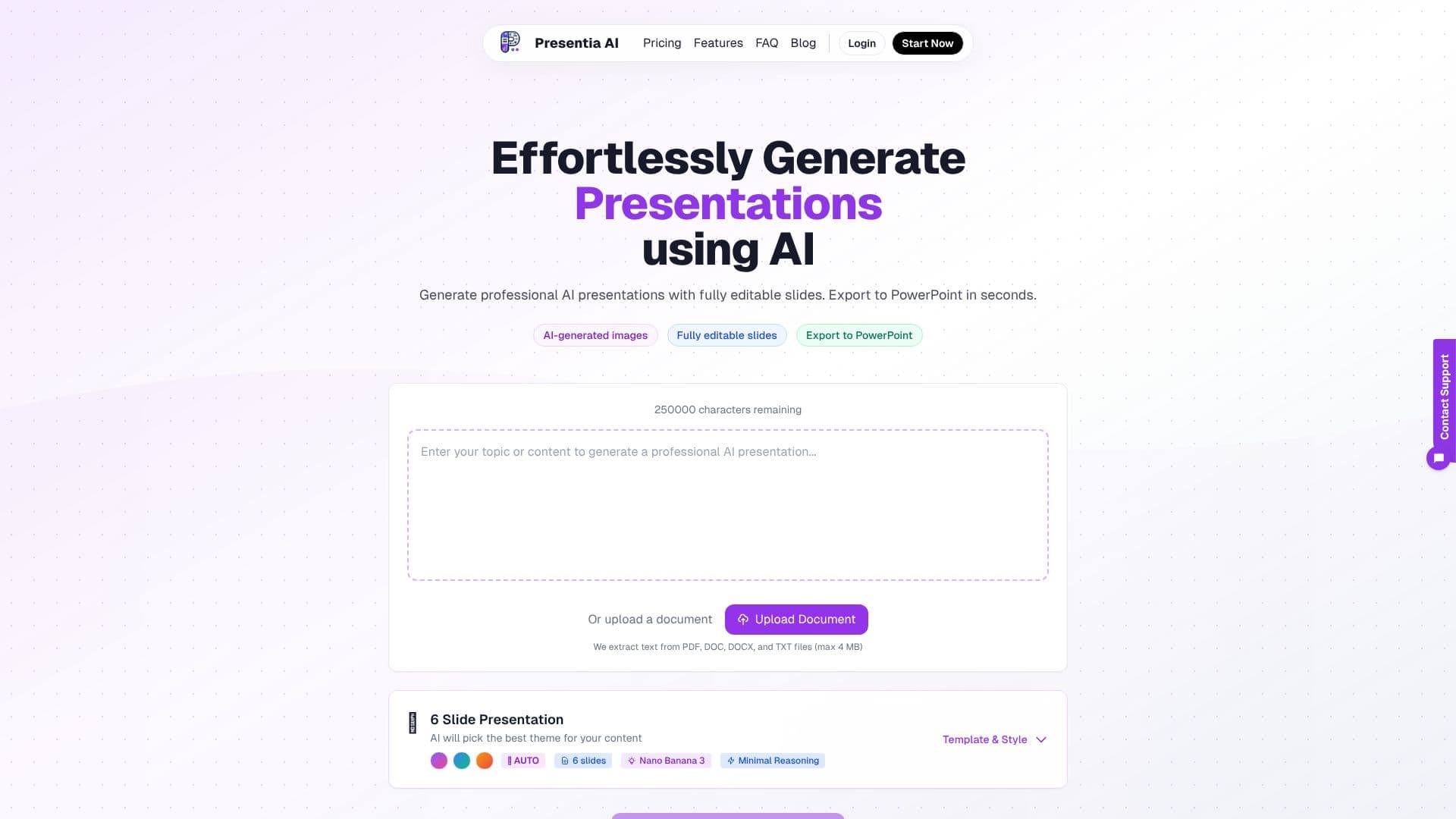 Presentia AI screenshot