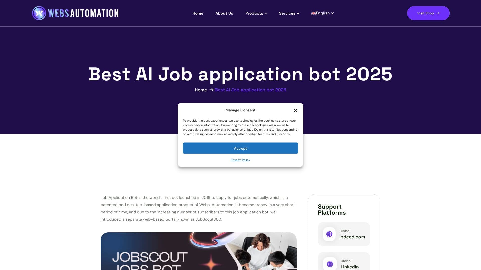Job Application Bot screenshot