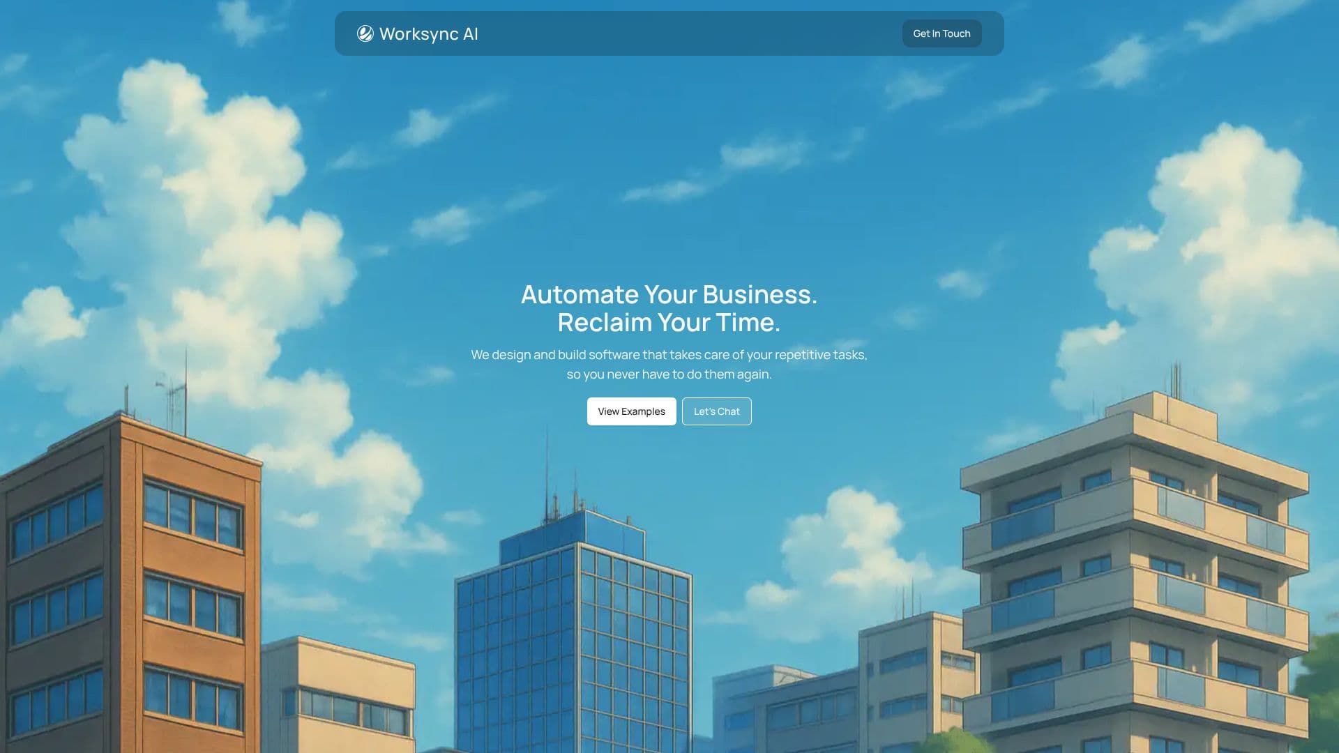 Tangkapan layar Worksync AI