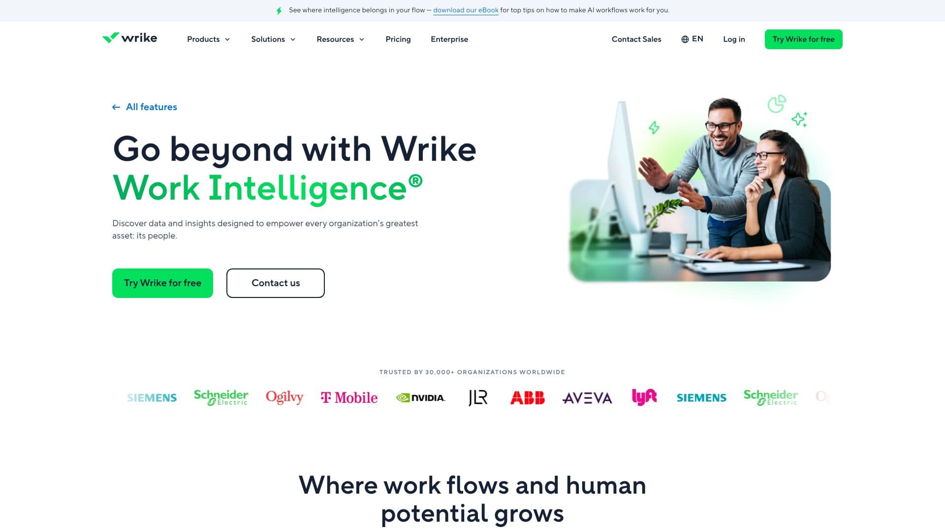 Wrike Work Intelligence screenshot