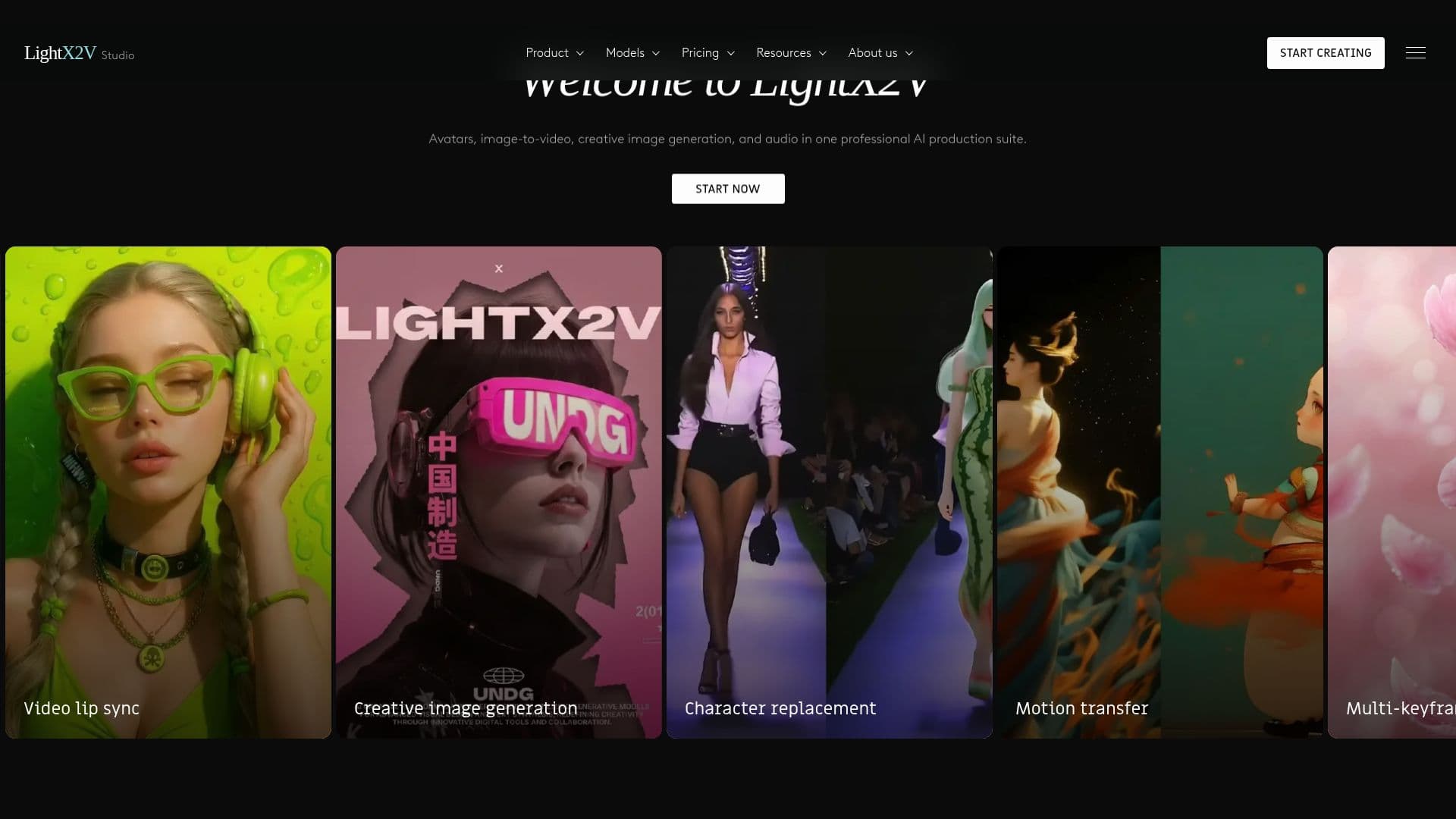 Screenshot von LightX2V
