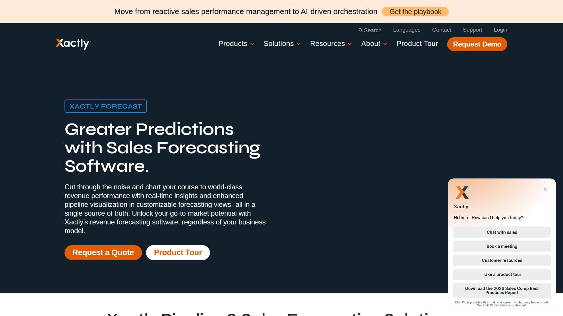 Xactly Forecast screenshot