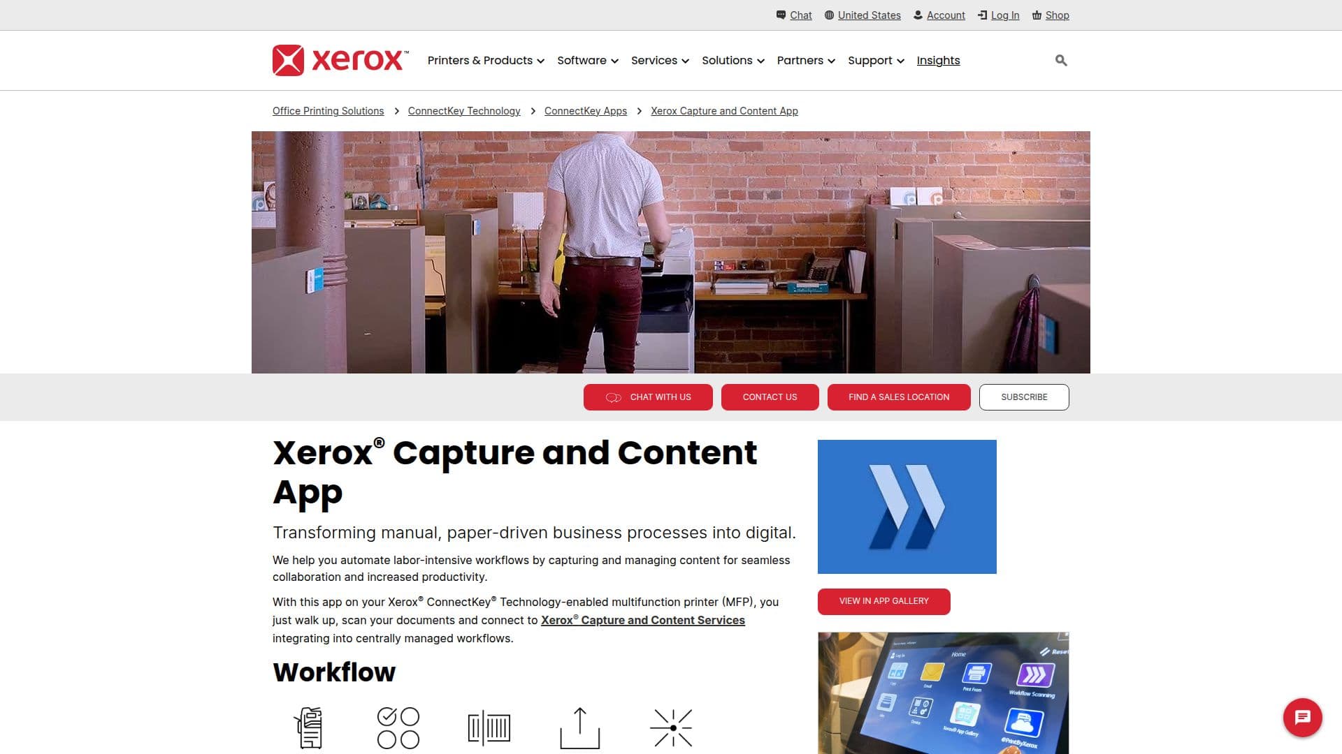 Xerox Capture and Content App 스크린샷
