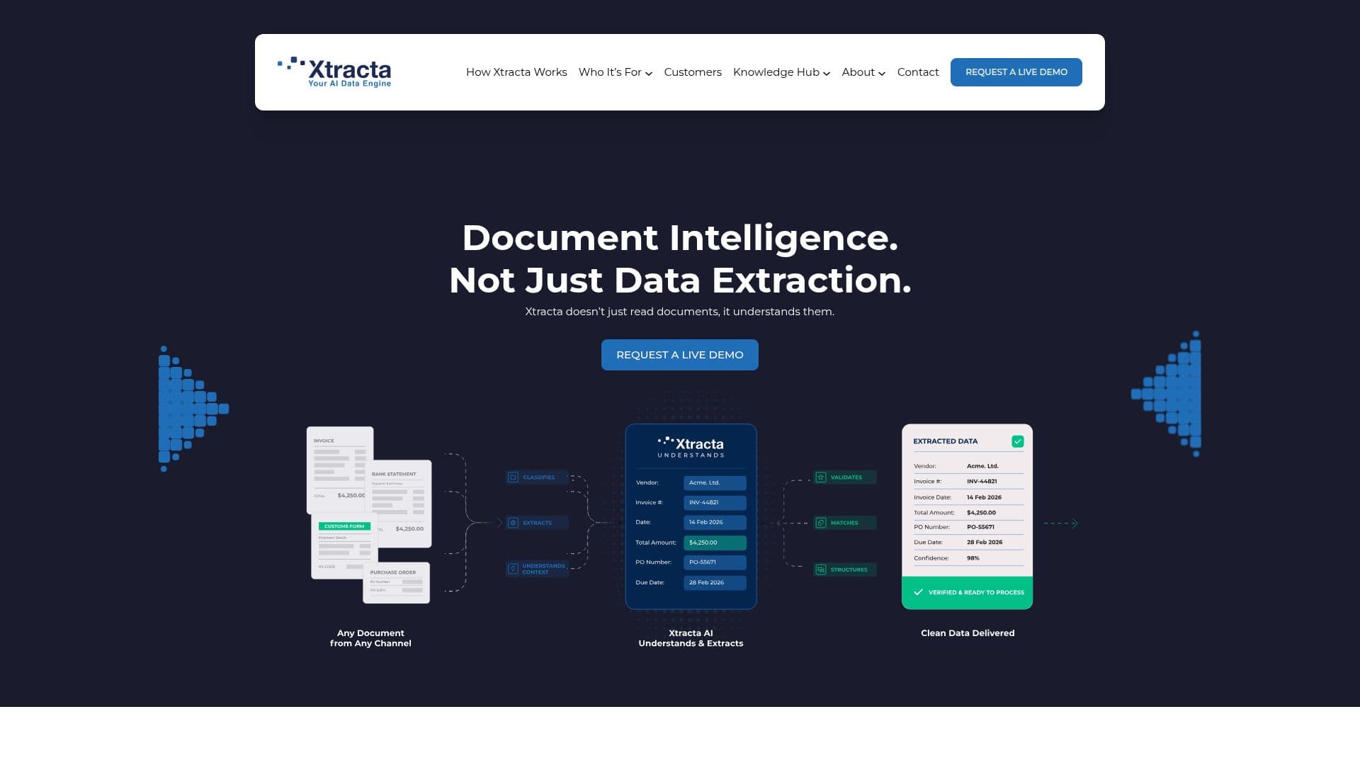 Xtracta Document Intelligence screenshot