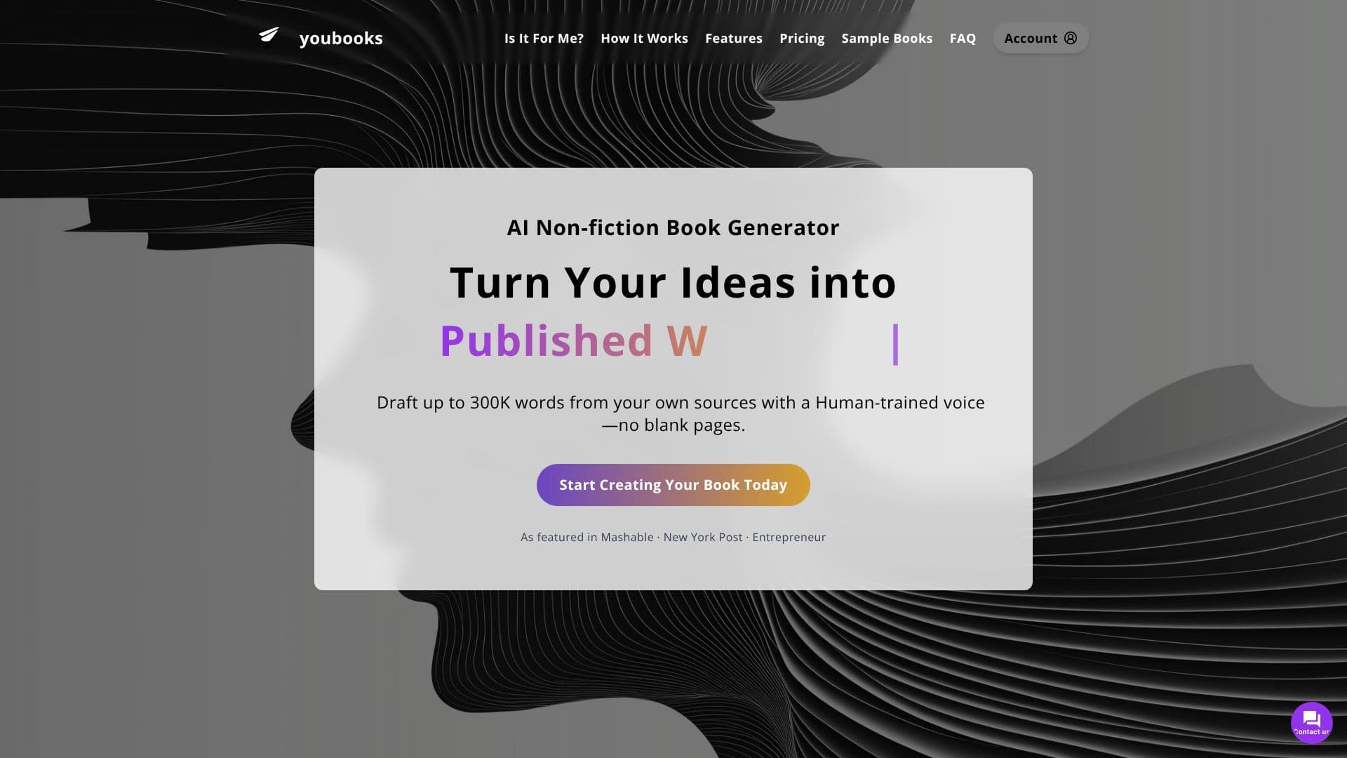 Youbooks AI Book Generator screenshot