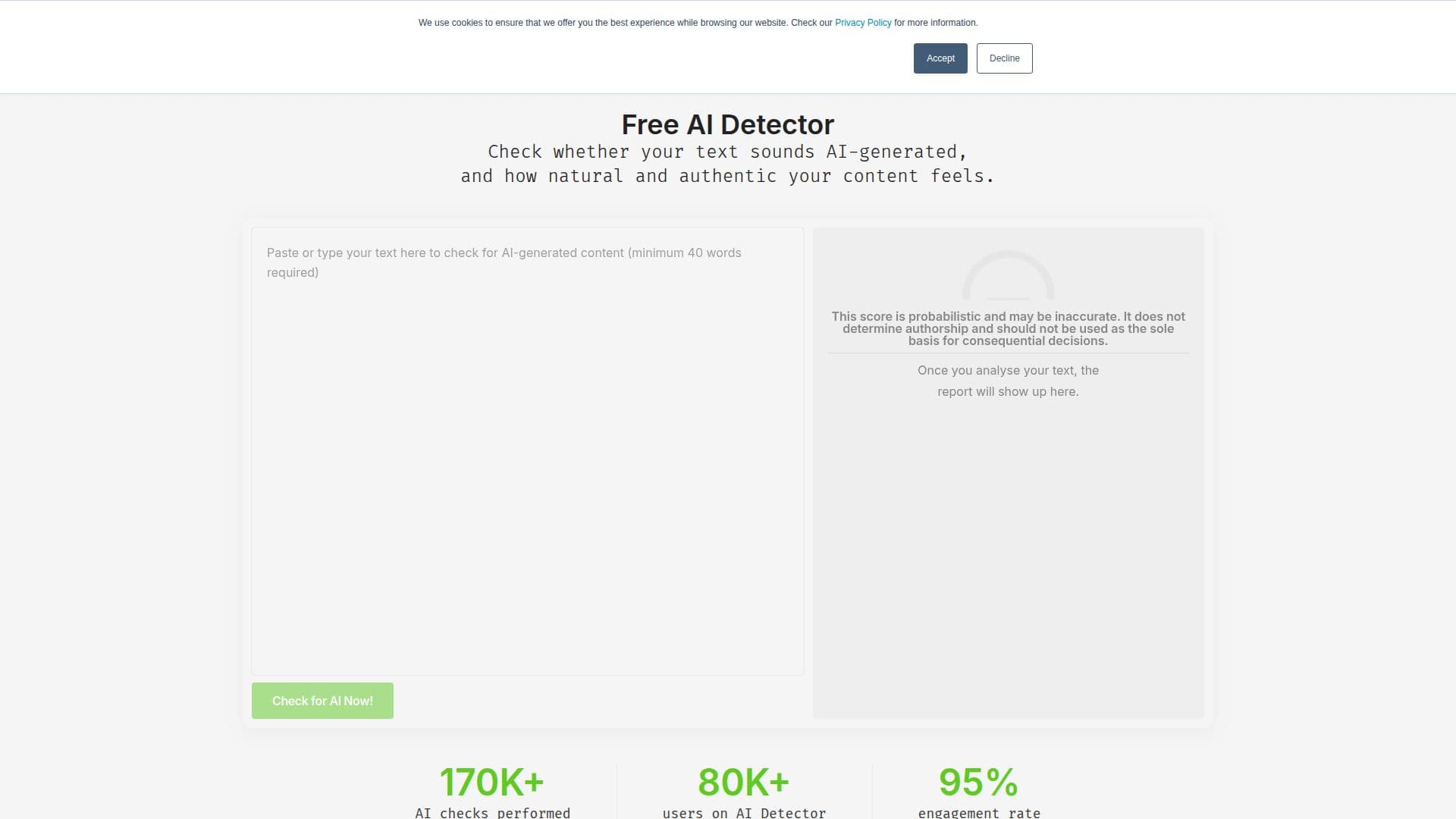YouScan AI Detector screenshot