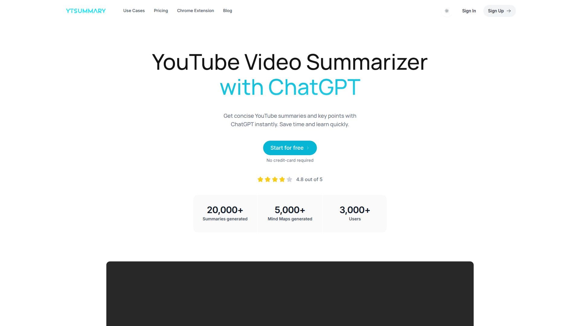 Скриншот YTSummary