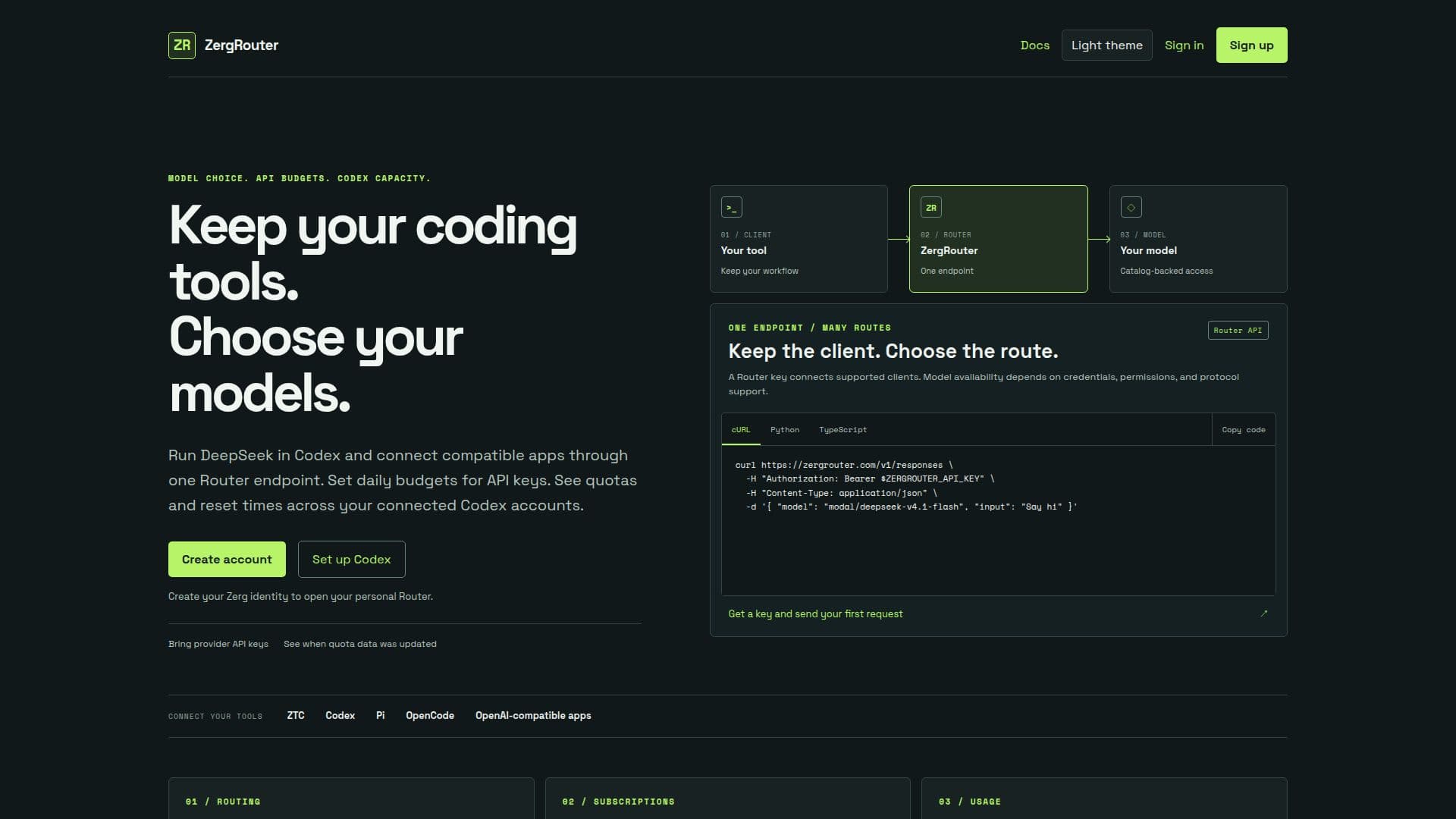 ZergRouter screenshot