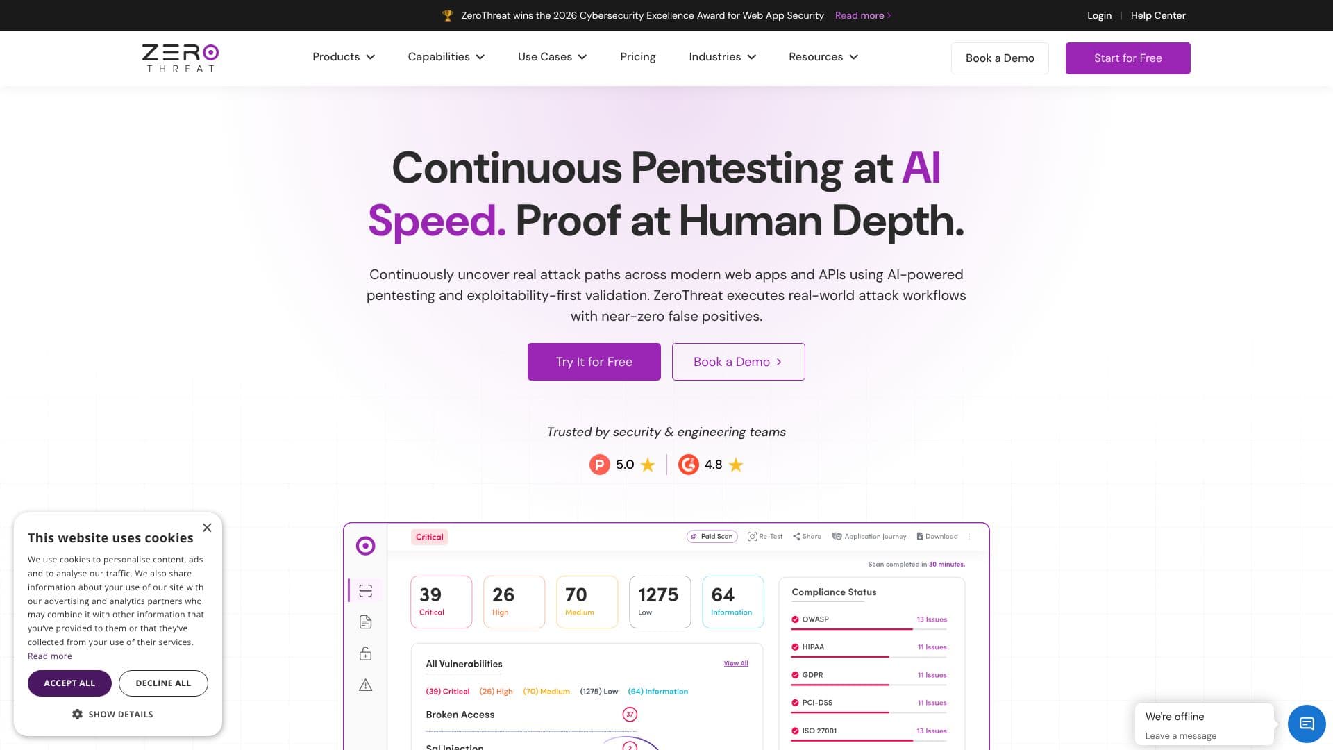 ZeroThreat AI Pentesting 截图