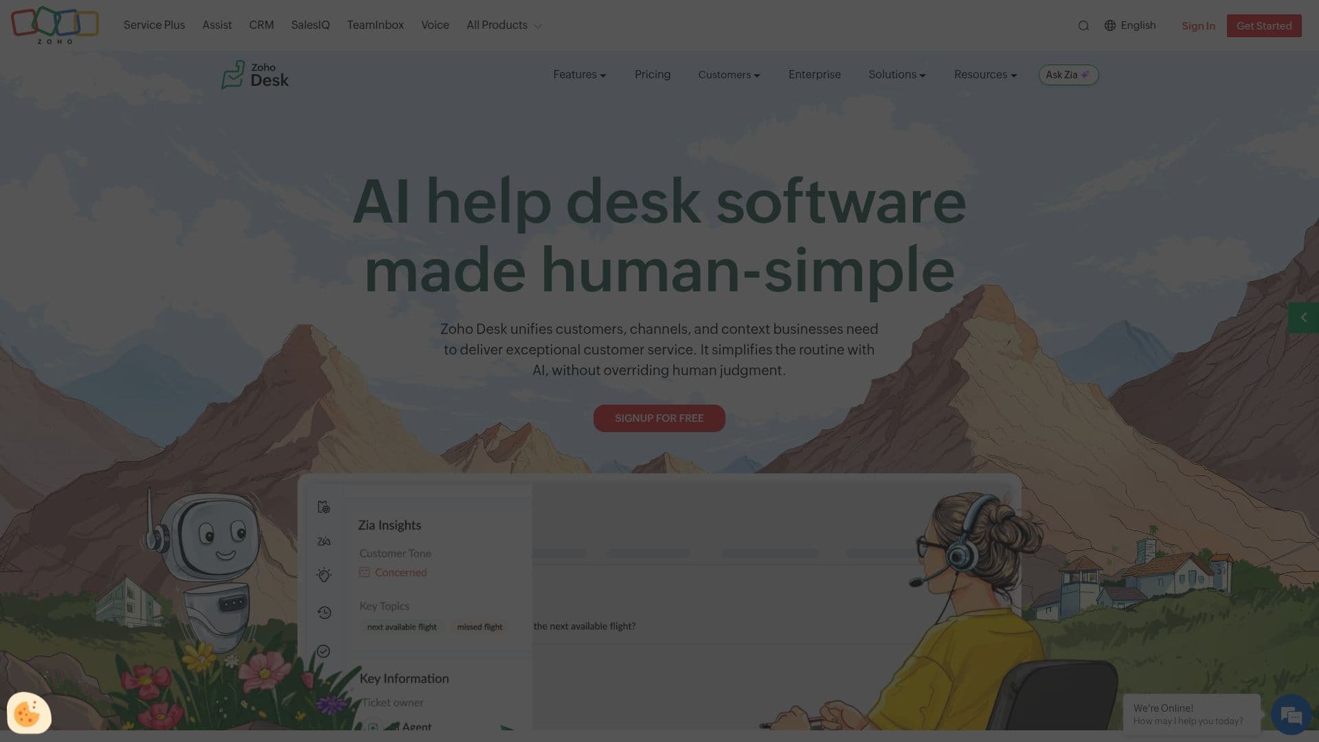 Zoho Desk 스크린샷